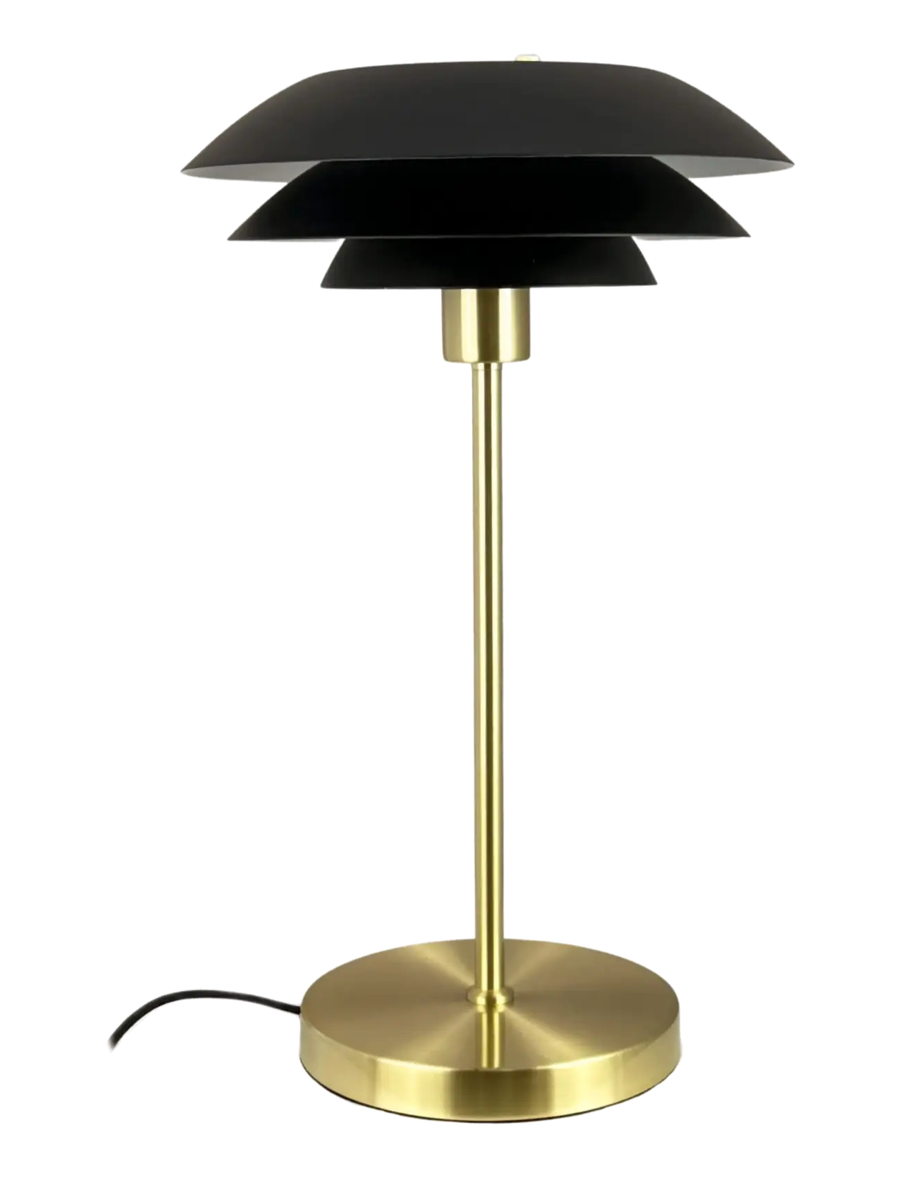 Dyberg Larsen Dl31 Bordlampe Sort/Messing, Bordlampe, Guld, Str: ONE SIZE