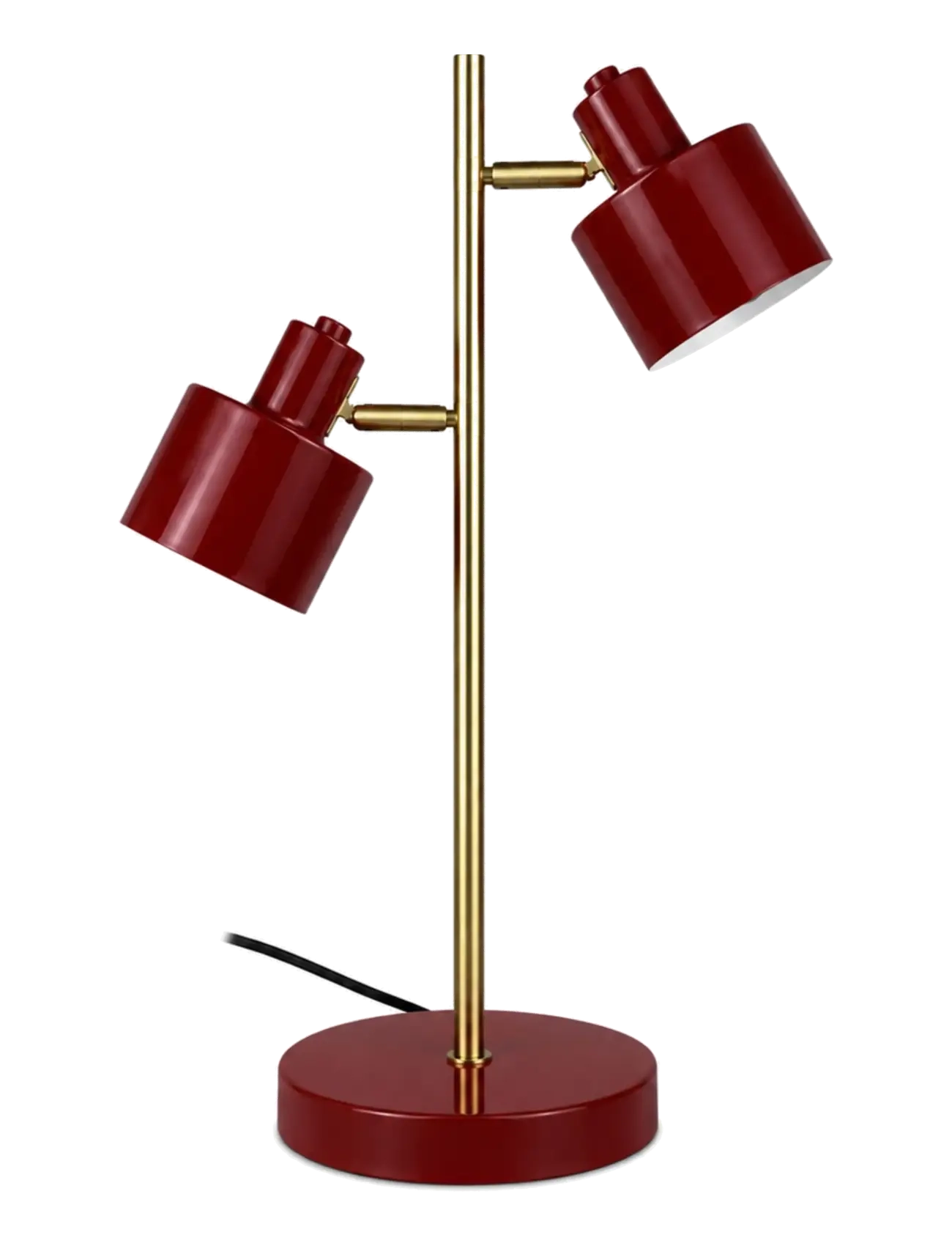 DARK RED/ BRASS
