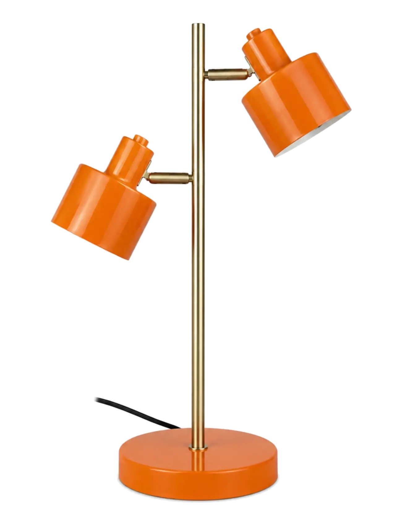 Dyberg Larsen Ocean Bordlampe 2 skærme - Orange - Dyberg Larsen - ORANGE/ BRASS / orange