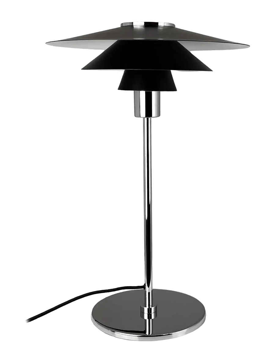 Dyberg Larsen - Kay Bordlampe - Sort - schreibtisch- & tischlampen - black/ chrome - 1