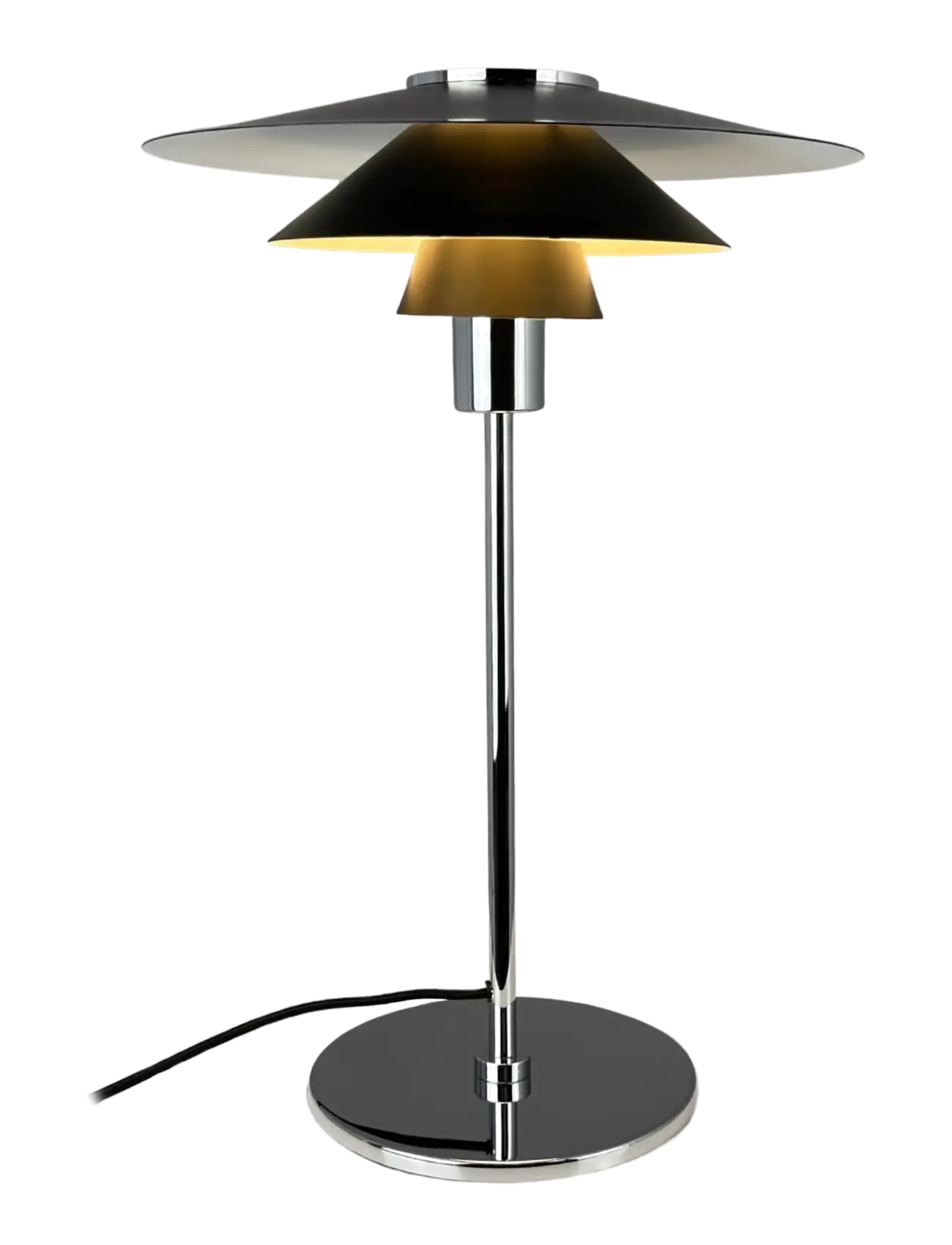 Dyberg Larsen - Kay Bordlampe - Sort - schreibtisch- & tischlampen - black/ chrome - 2