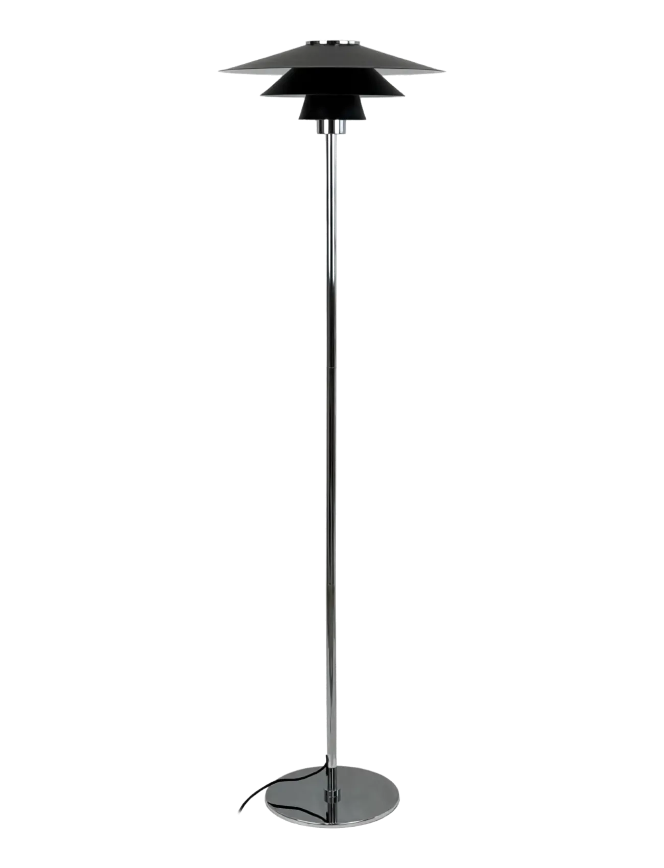Dyberg Larsen Kay gulvlampe - Sort - Lampen - BLACK/ CHROME / black