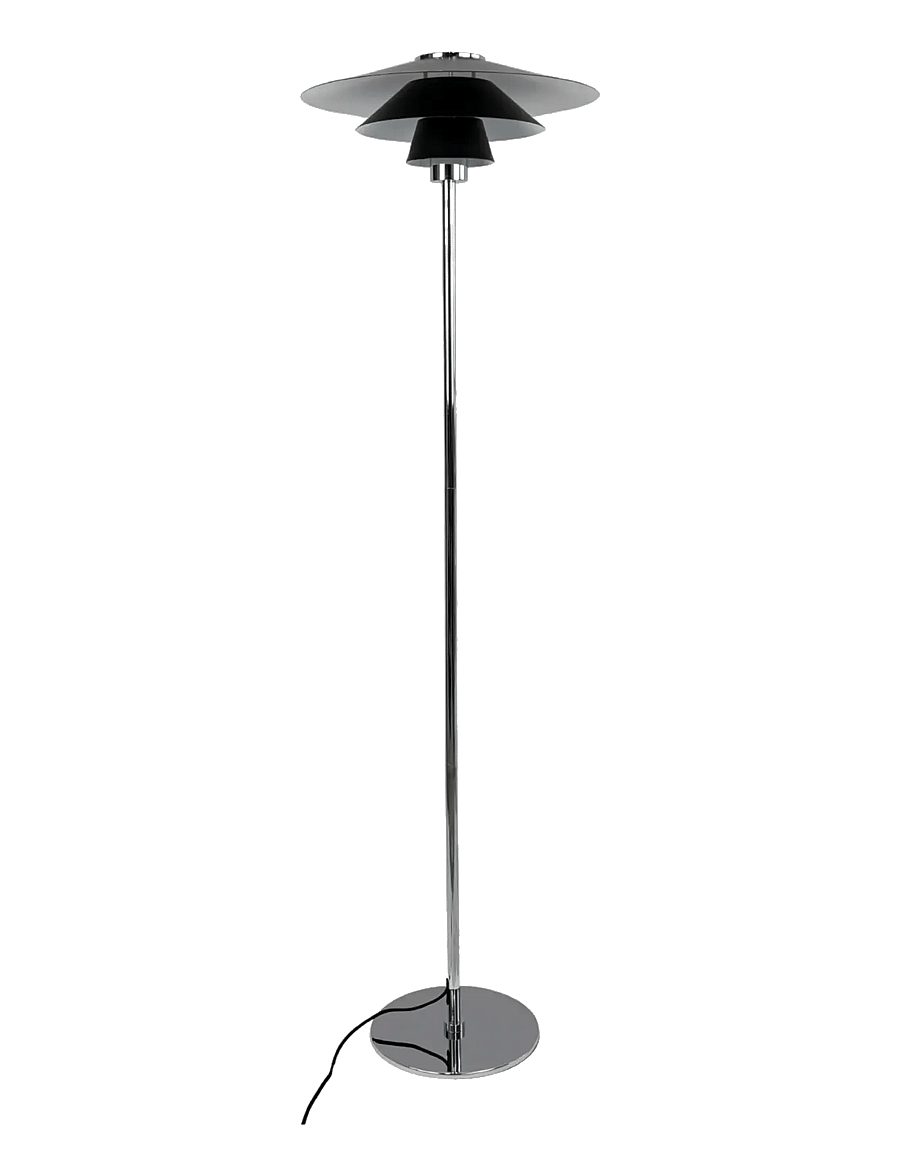 Dyberg Larsen - Kay gulvlampe - Sort - stehlampen - black/ chrome - 2
