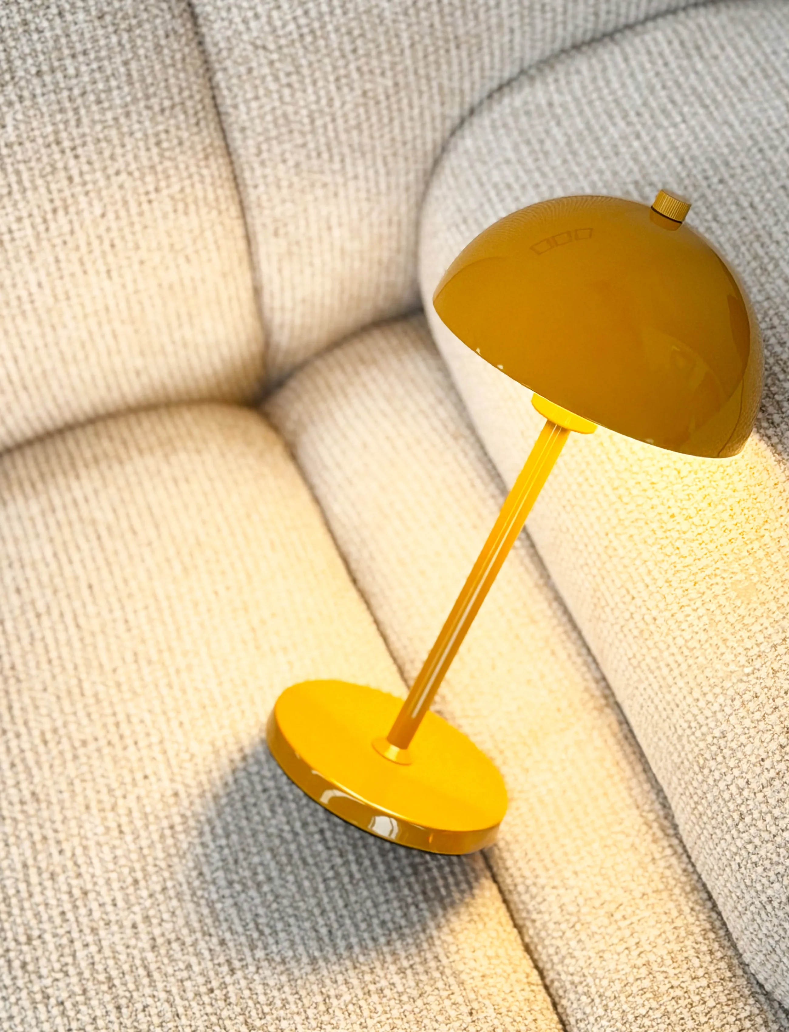 Dyberg Larsen Borås Bordlampe - Curry, H:30 cm, Yellow, Lamper > Bordlamper, Unisex