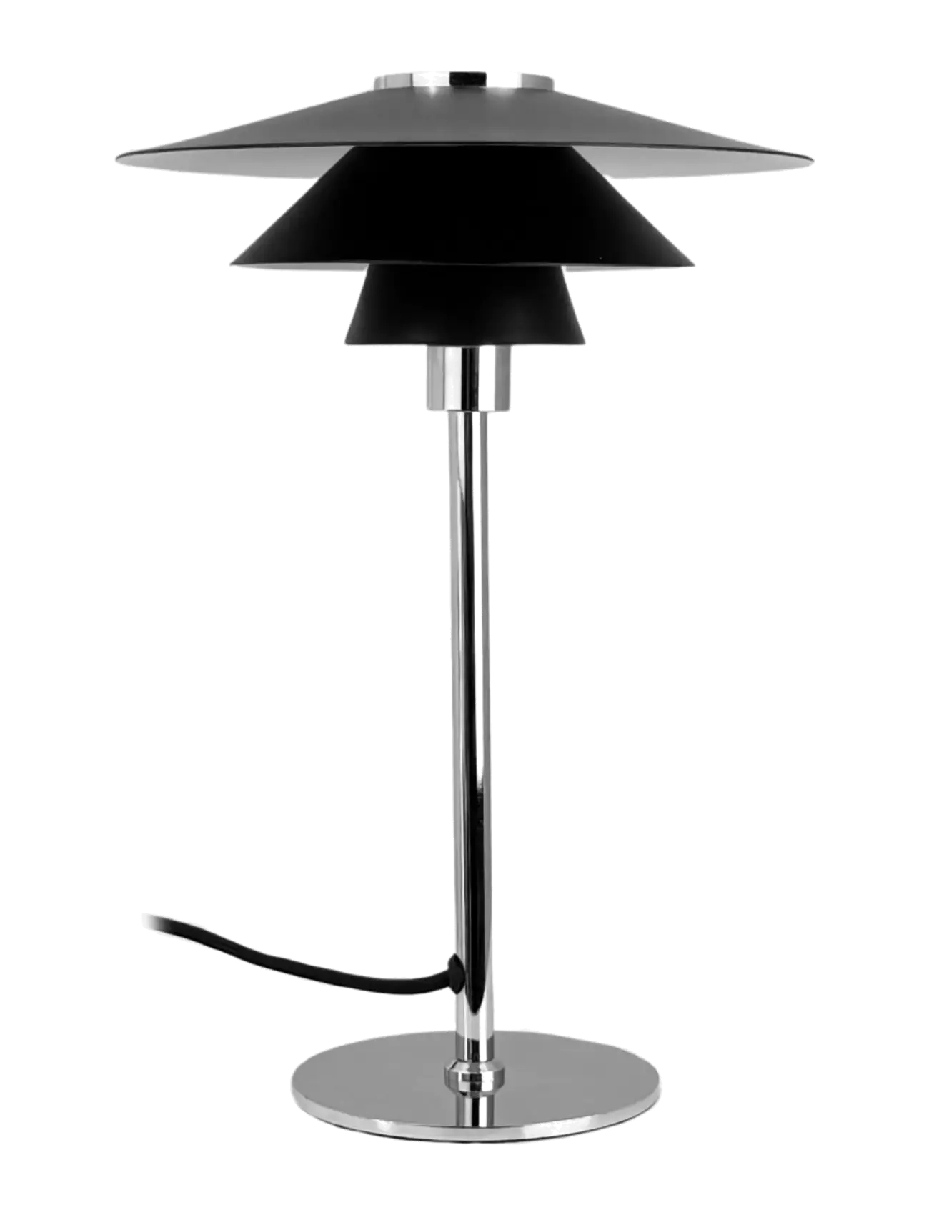 Dyberg Larsen Kay mini Bordlampe - Sort - Lampen - BLACK/ CHROME / black