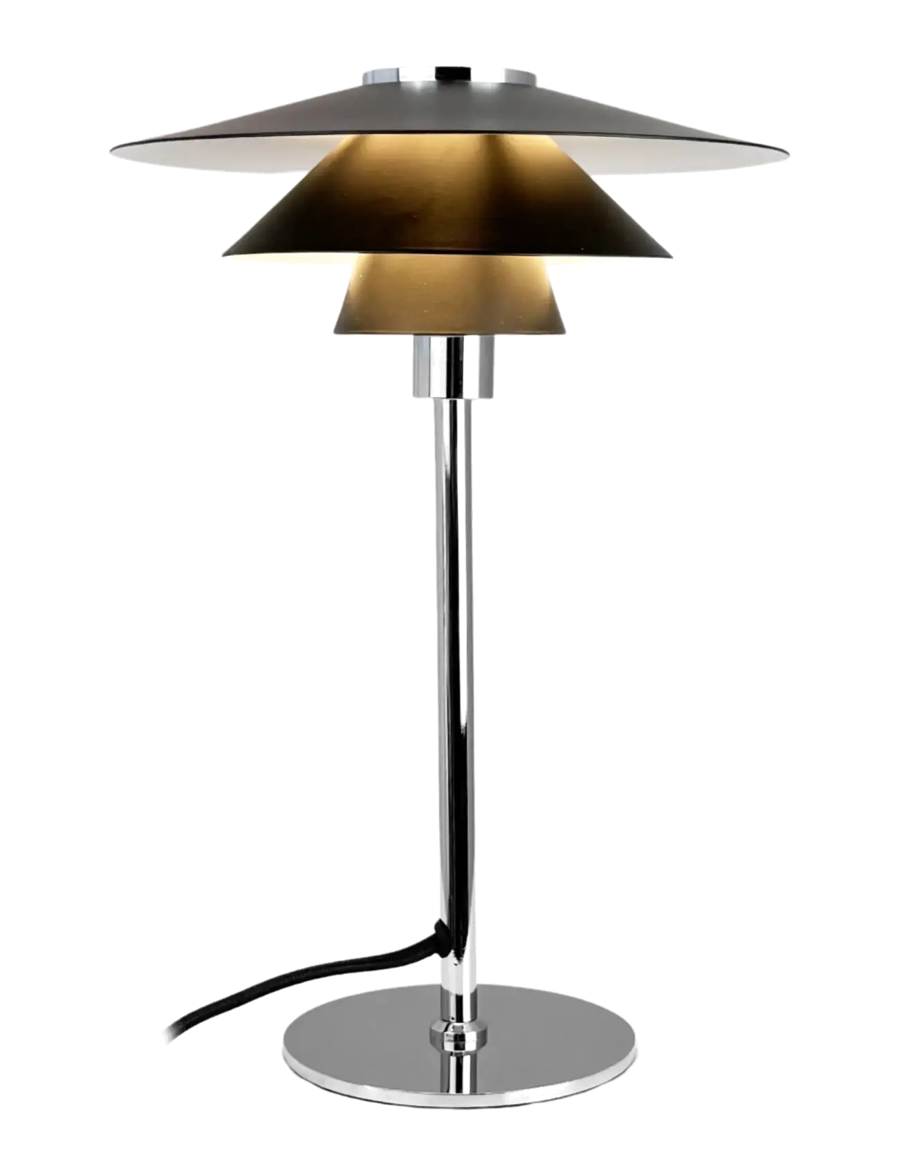 Dyberg Larsen - Kay mini Bordlampe - Sort - schreibtisch- & tischlampen - black/ chrome - 2