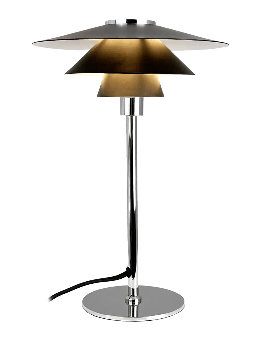 Dyberg Larsen - Kay mini Bordlampe - Sort - schreibtisch- & tischlampen - black/ chrome - 2