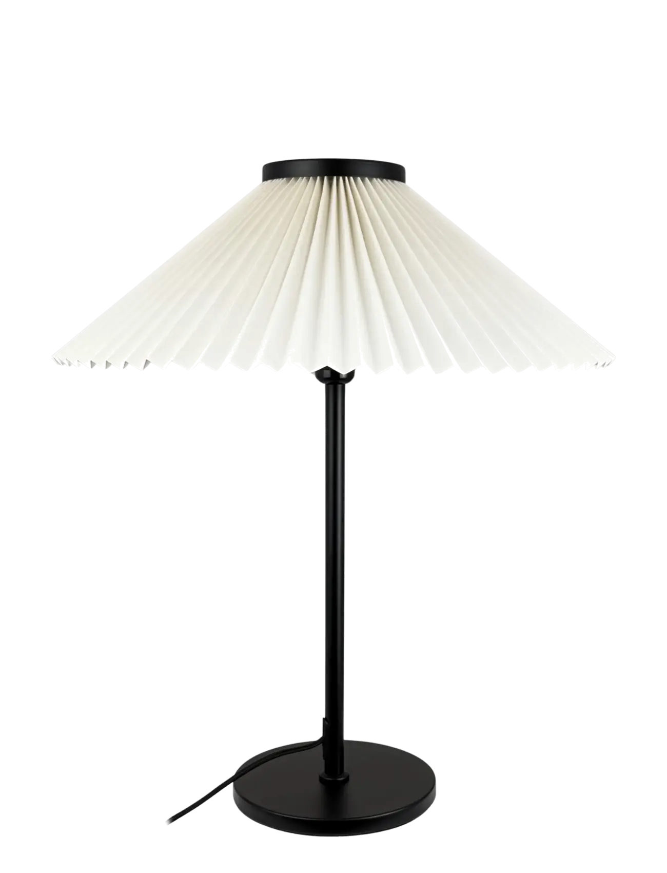 Dyberg Larsen Plissé bordslampa - Belysning - BLACK/ OFF-WHITE / cream