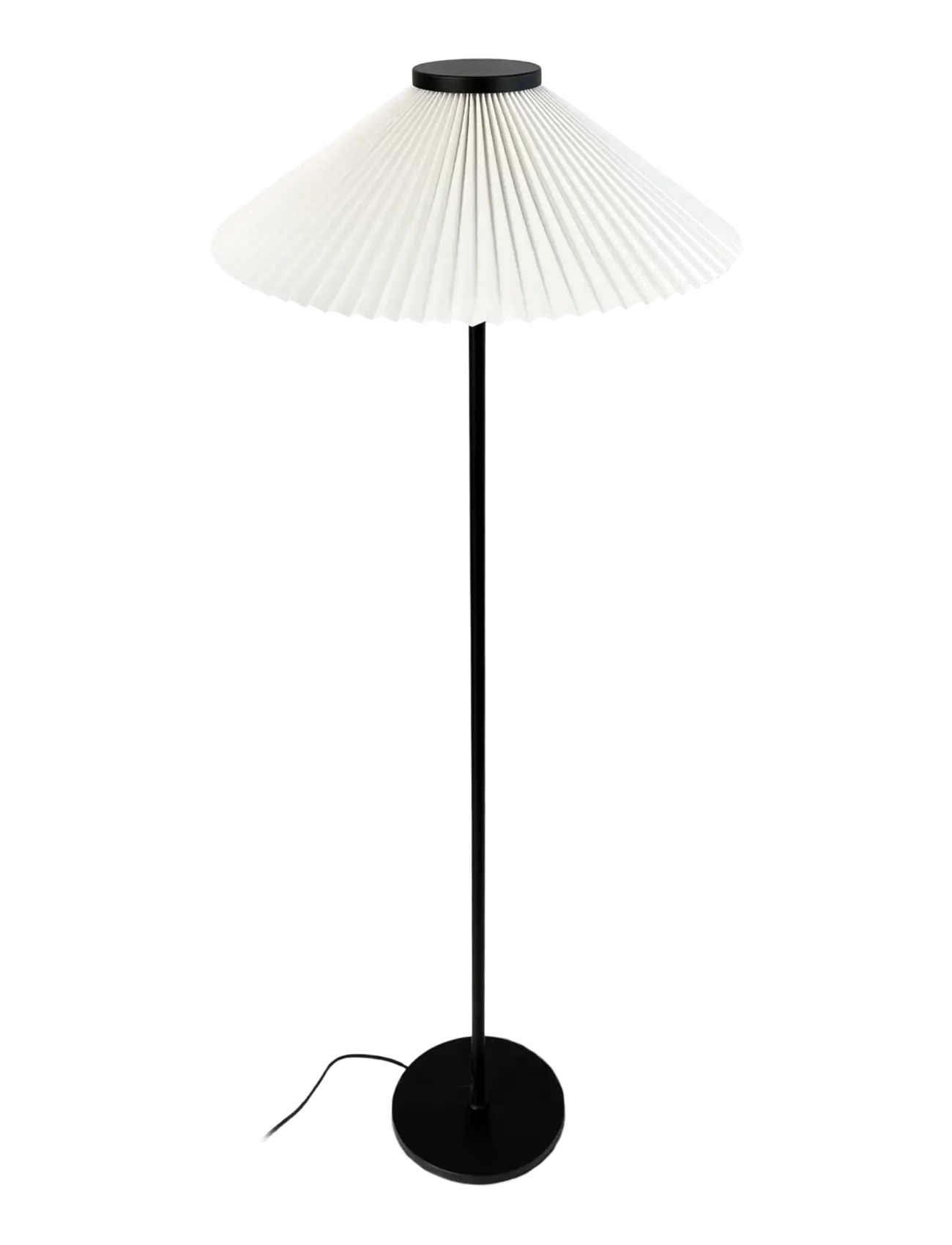 Dyberg Larsen - Plissé golvlampa - golvlampor - black/ off-white - 3
