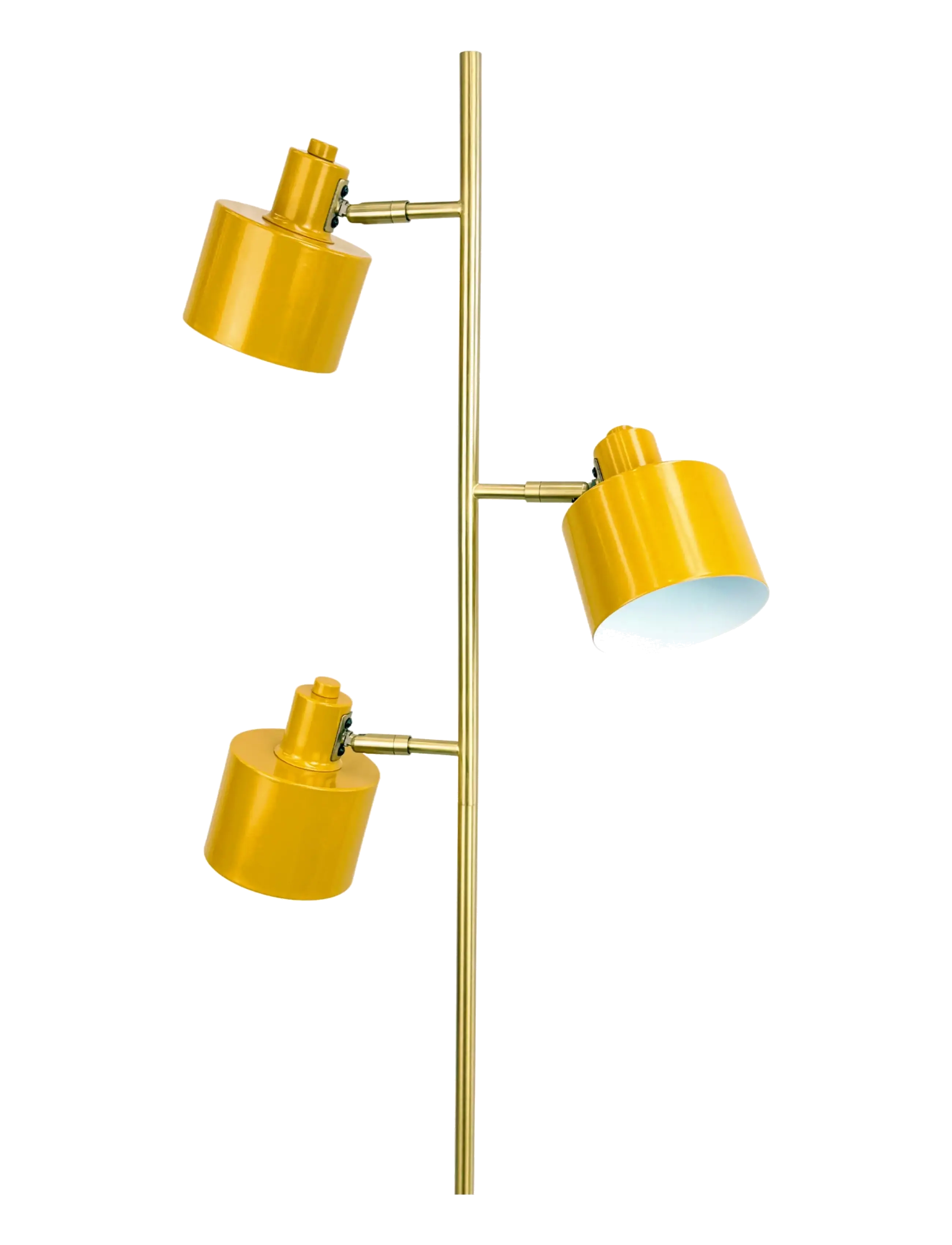 Dyberg Larsen - Ocean gulvlampe 3 skærme karry/ messing/ turkis - põrandalambid - curry/ brass/ turquoise - 2