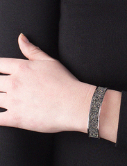 Dyrberg/Kern - SHINE bracelet SS CRYSTAL size II - shiny silver grey - 0