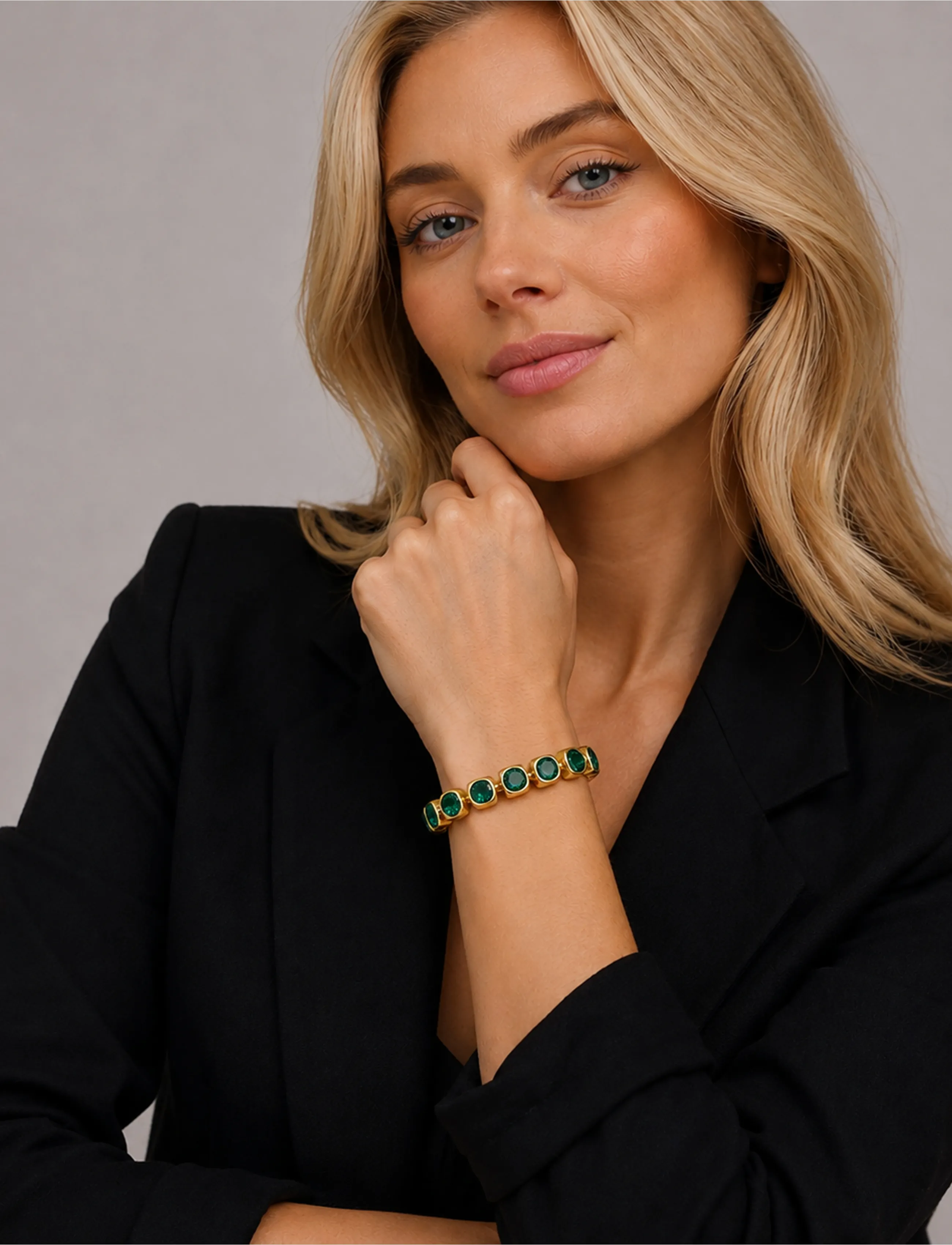 Dyrberg/Kern - CONIAN SG EMERALD GREEN - kedjearmband - green - 3