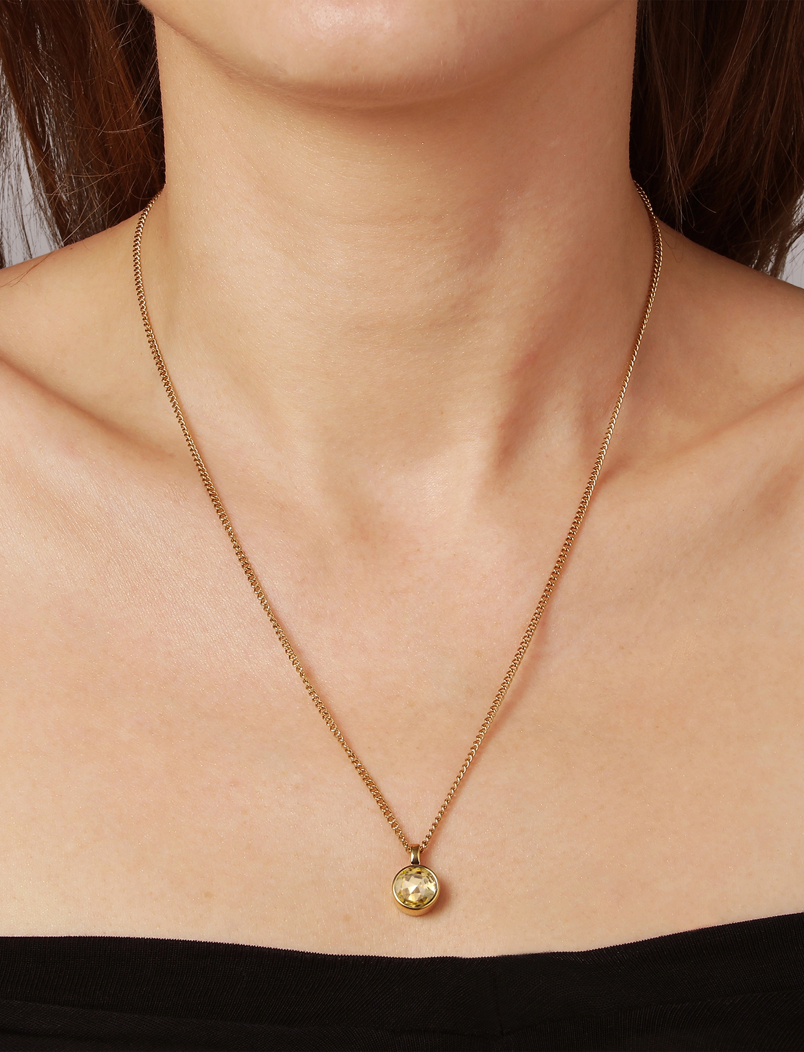 Dyrberg/Kern Ette Sg Golden, One Size, Necklaces, Gold - Dainty Frauen