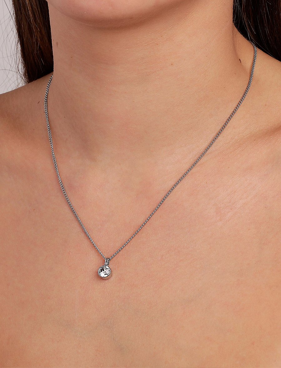 Dyrberg/Kern - JEMMA SS CRYSTAL - halskæder med vedhæng - silver crystal - 0
