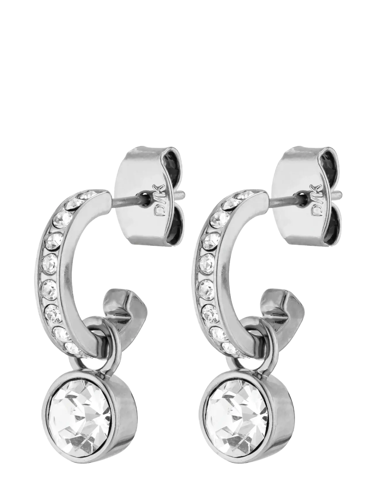 Dyrberg/Kern DESSA SS CRYSTAL - Øreringe - WHITE / silver