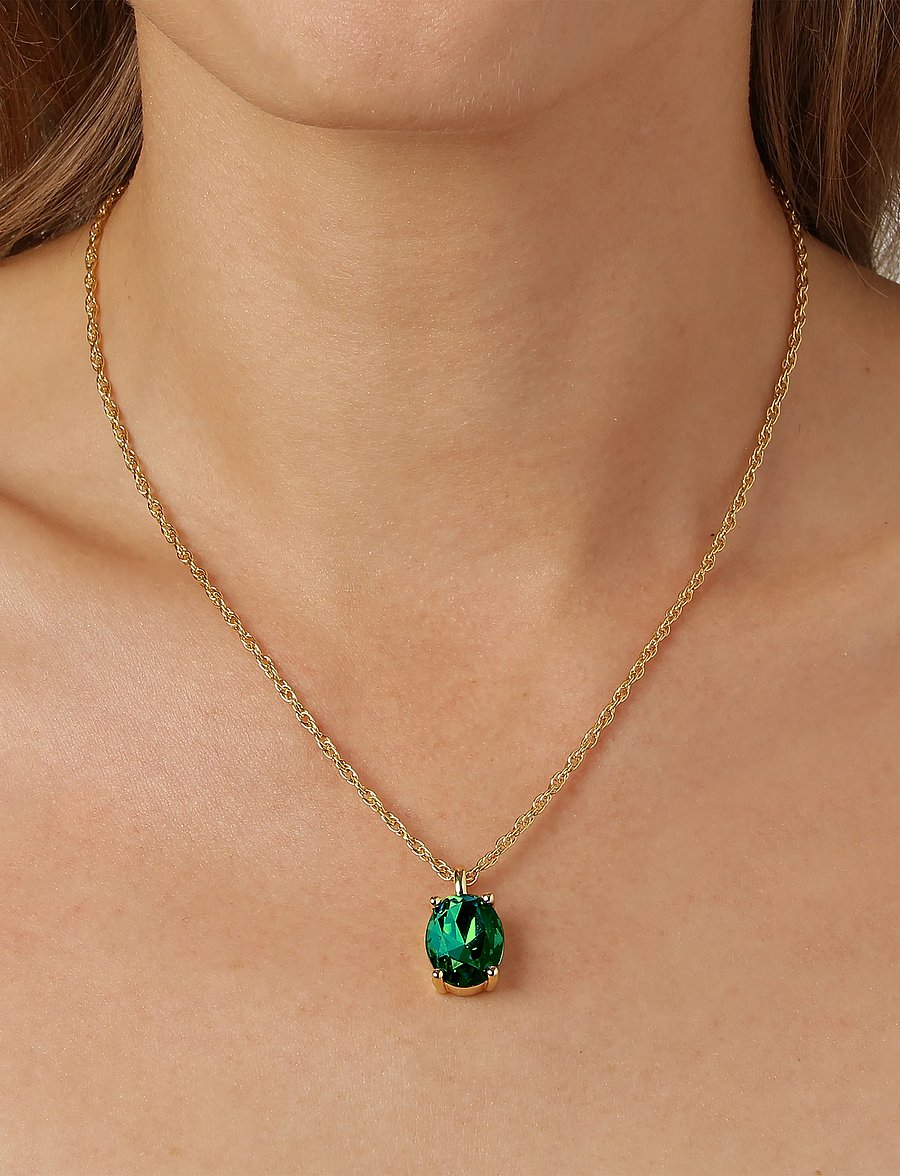 Dyrberg/Kern - BARGA SG EMERALD GREEN - ketten mit anhänger - green - 0