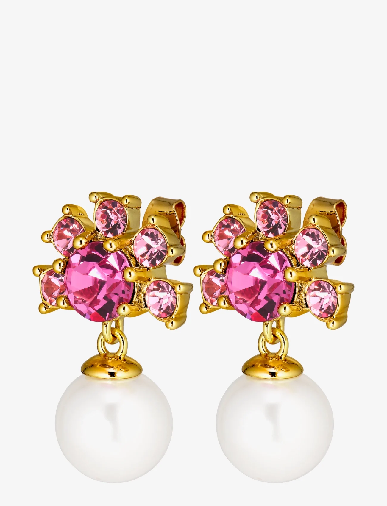 Dyrberg/Kern - VERONICA SG ROSE - boucles d'oreilles en perles - gold rose - 1