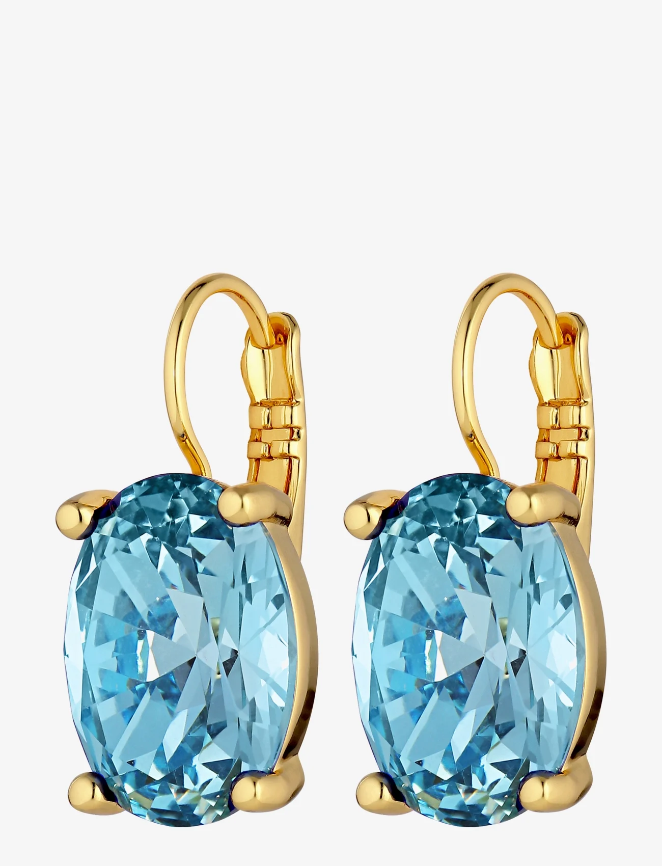 Dyrberg/Kern - CHANTAL SG AQUA - pendant earrings - gold aqua - 1