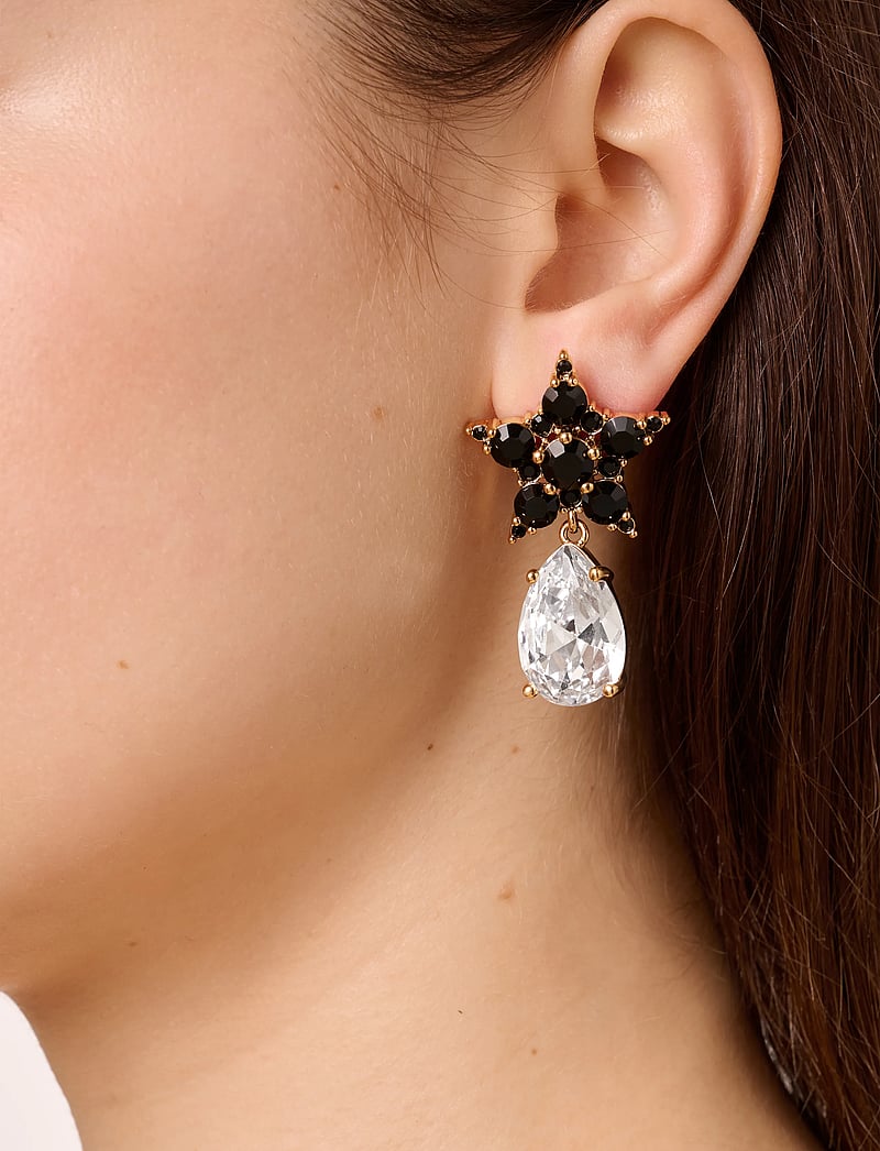 Dyrberg/Kern - HYDRA SG BLACK - hangandi eyrnalokkar - sg black - 0