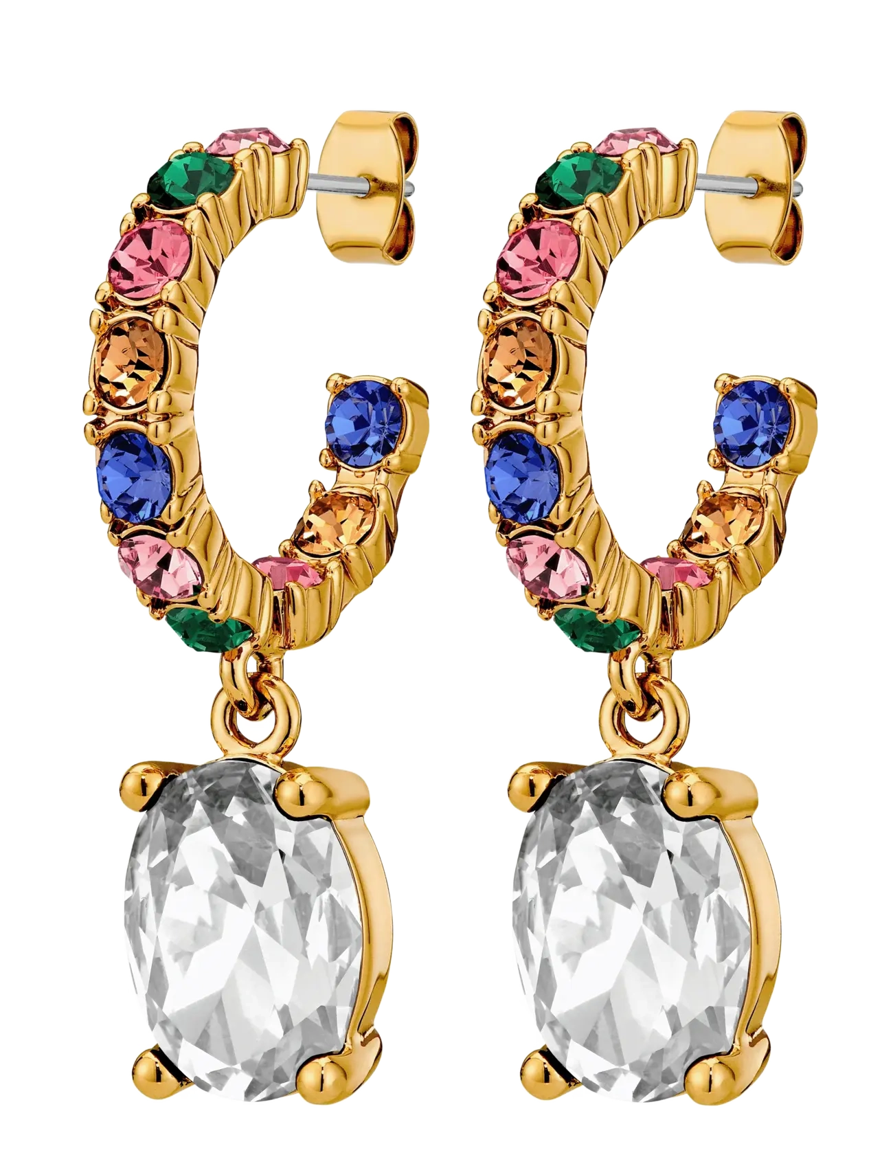 DYRBERG/KERN Barbara Sg Regenbogen/Crystal Patterned - One Size 3 Cm - Damen