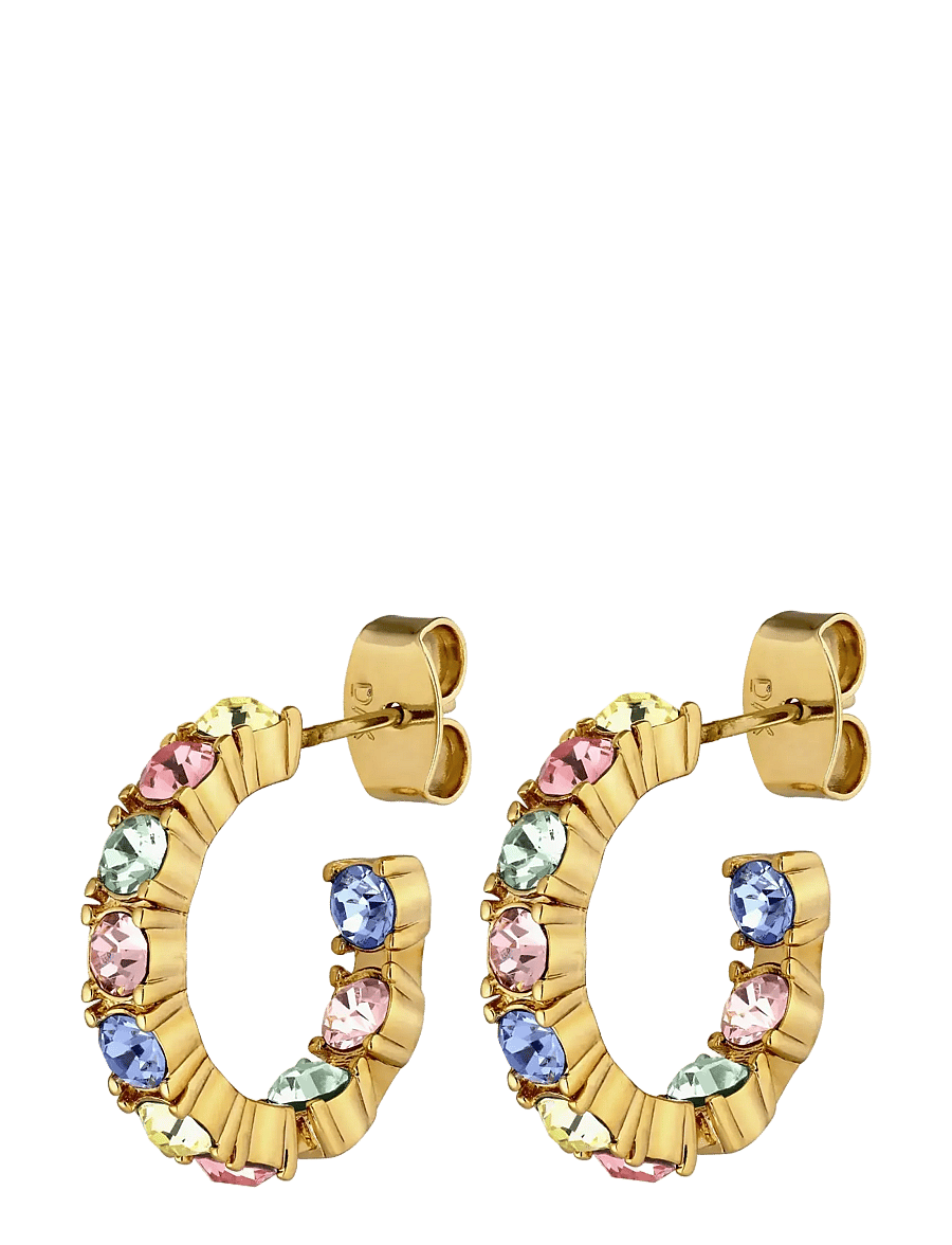 Dyrberg/Kern - RAQUEL SG PASTEL MULTI - hoops kõrvarõngad - multi - 1