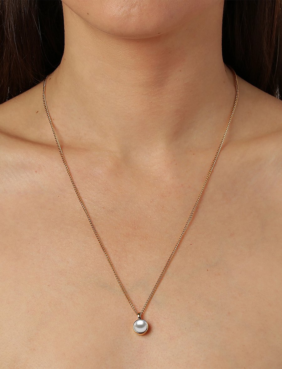 Dyrberg/Kern - ETTE SG WHITE PEARL - perlenketten - white - 0