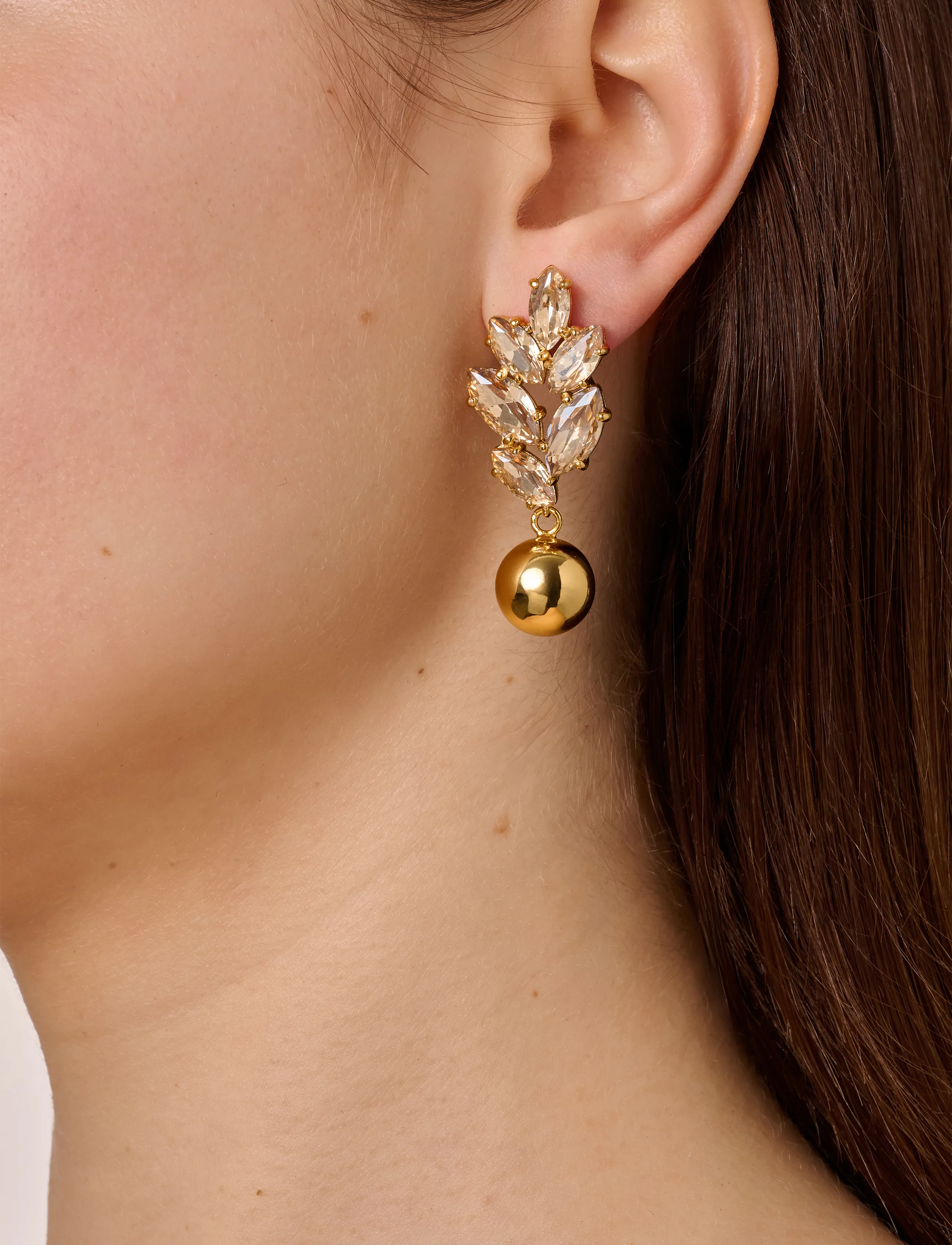 Dyrberg/Kern Balete Sg Golden, One Size, Earrings, Gold - Pendants Frauen