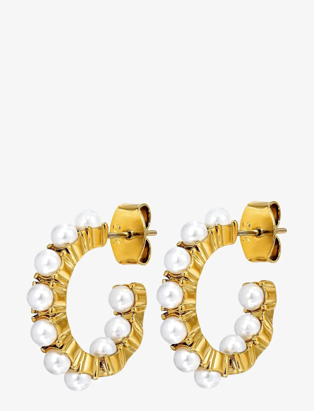 Dyrberg/Kern - RAQUEL SG WHITE PEARL - perleøreringe - white - 1