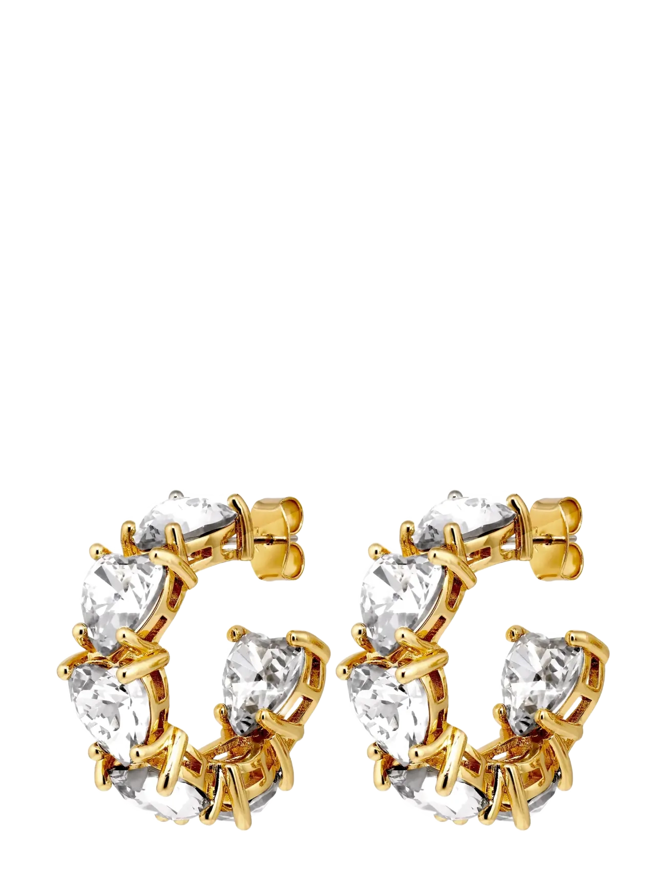 Dyrberg/Kern HARDY SG CRYSTAL - Øreringe - WHITE / white