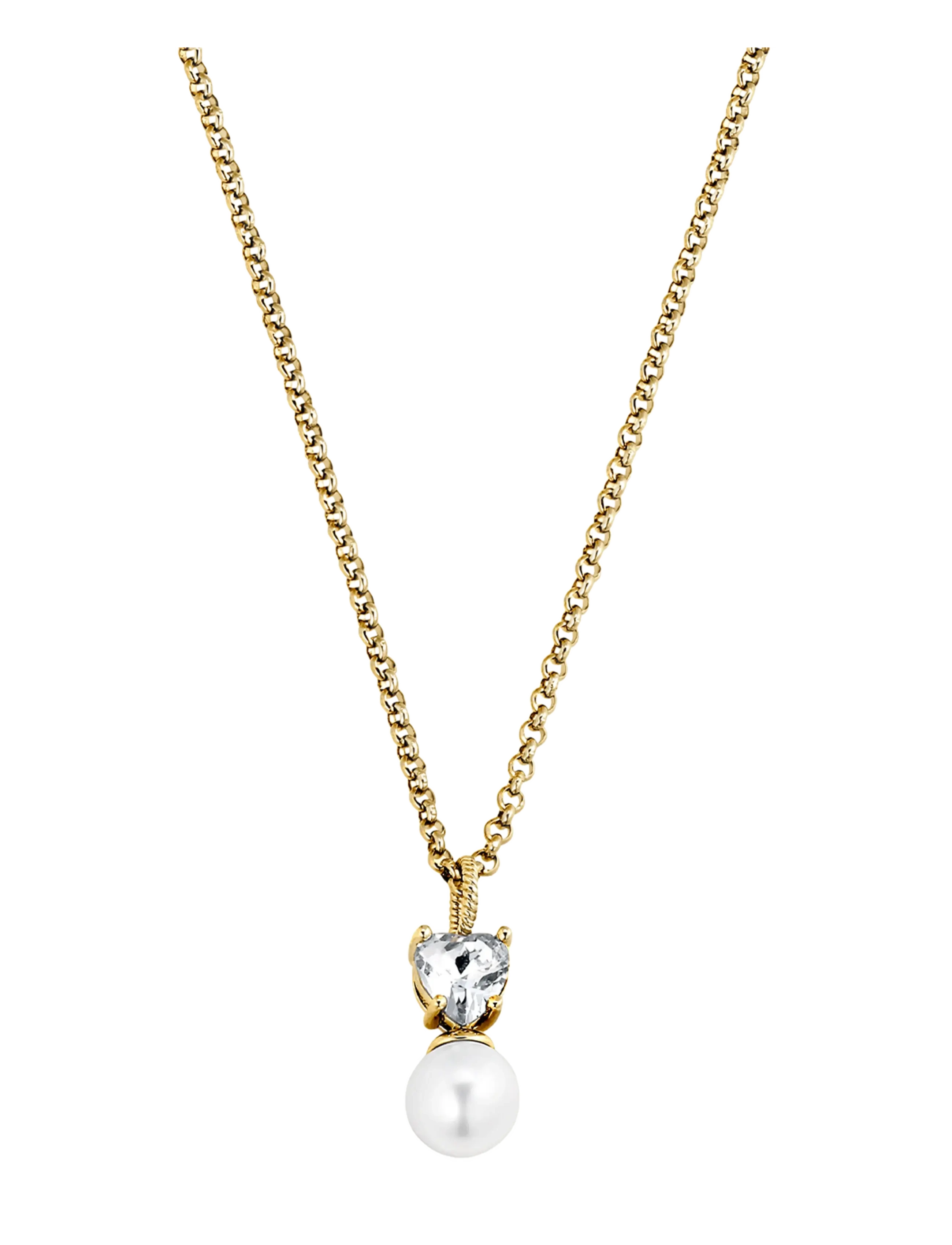 Dyrberg/Kern COLUME SG CRYSTAL / WHITE PEARL - Dyrberg/Kern - WHITE / gold