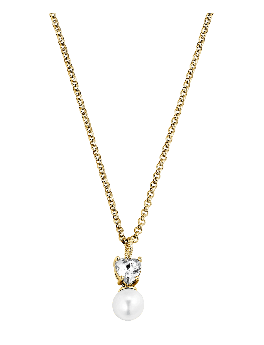 Dyrberg/Kern - COLUME SG CRYSTAL / WHITE PEARL - perlenketten - white - 1