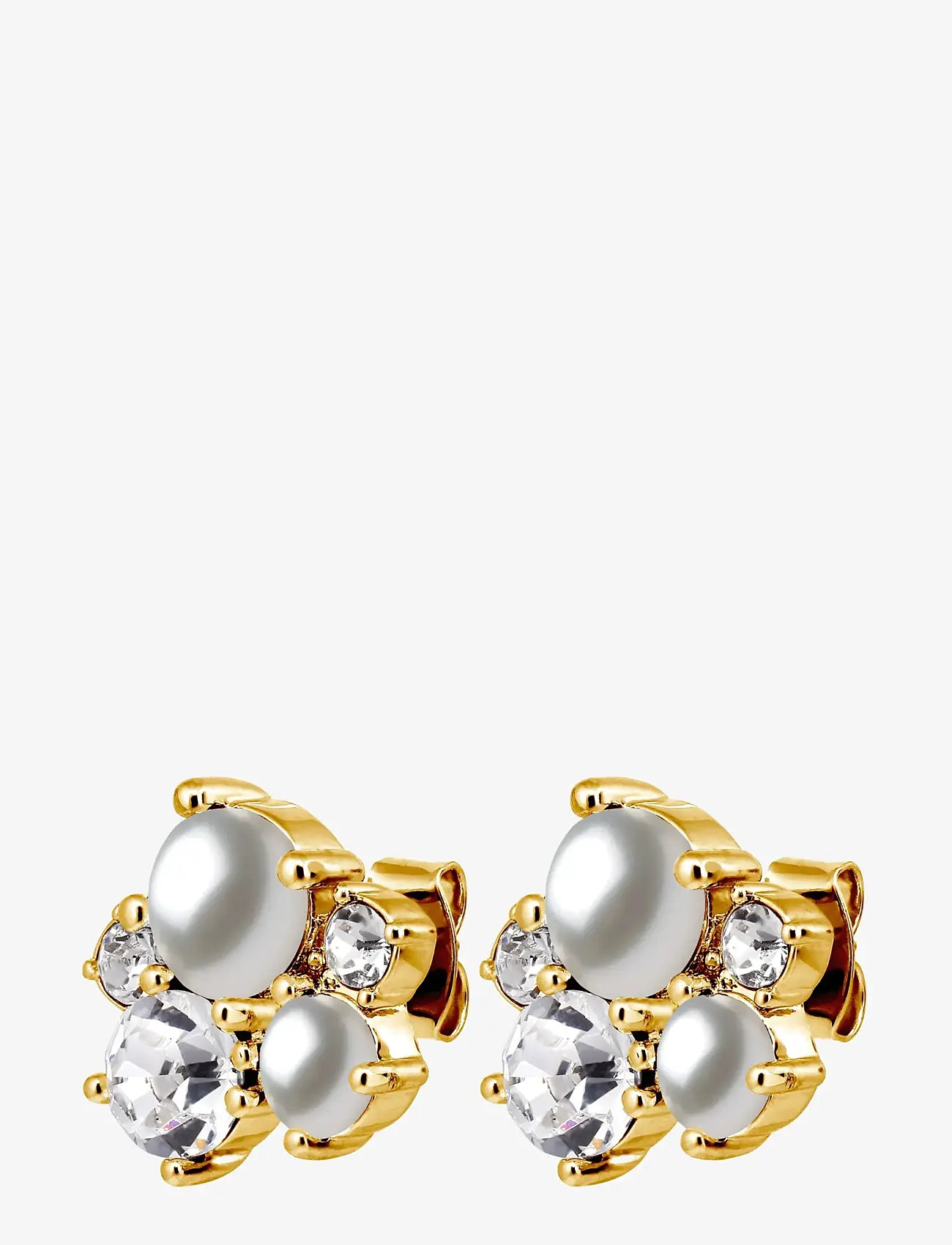 Dyrberg/Kern - MINNIE SG CRYSTAL /  WHITE PEARL - perlenohrringe - white - 1