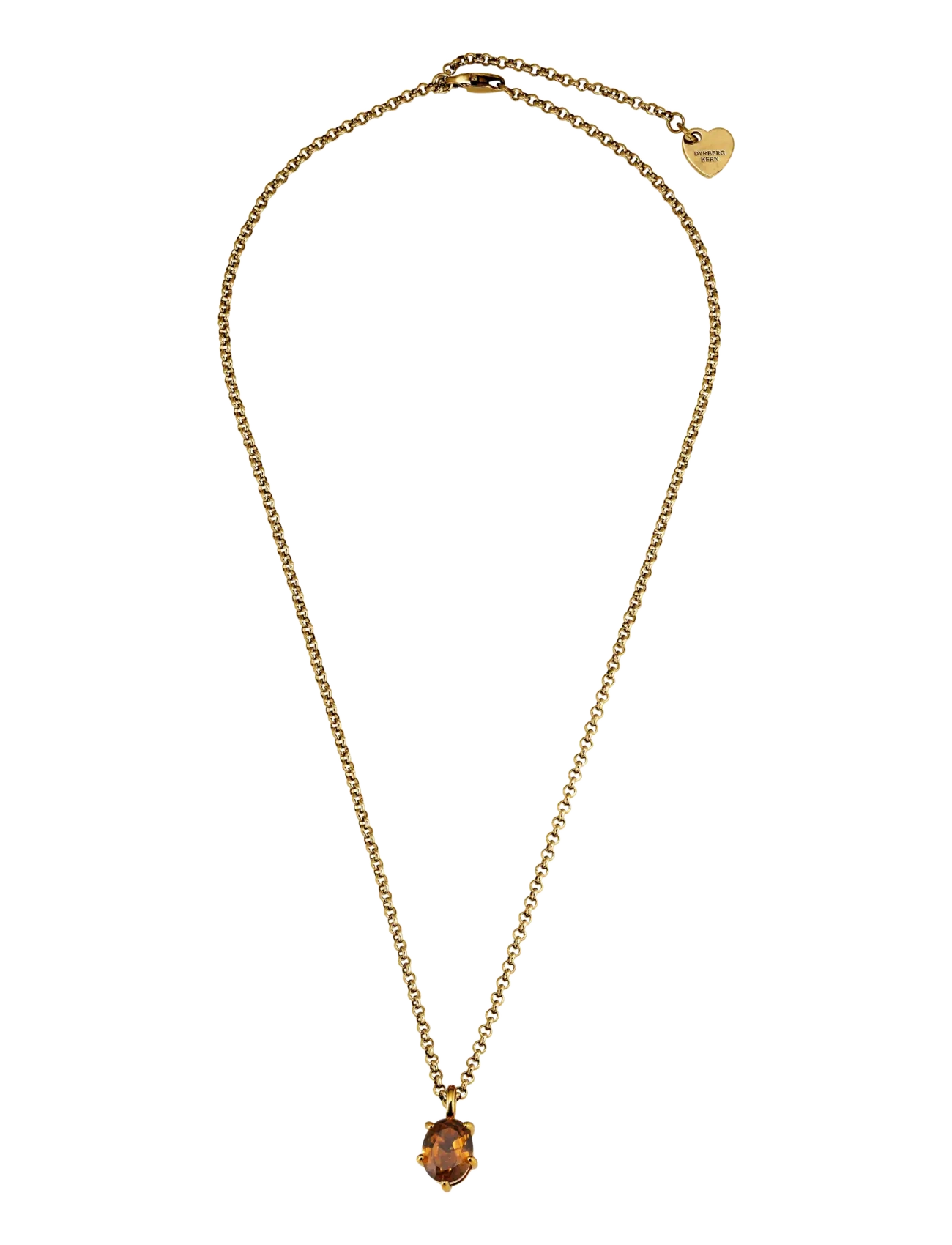 Dyrberg/Kern - ORB SG BROWN - chain necklaces - brown - 2