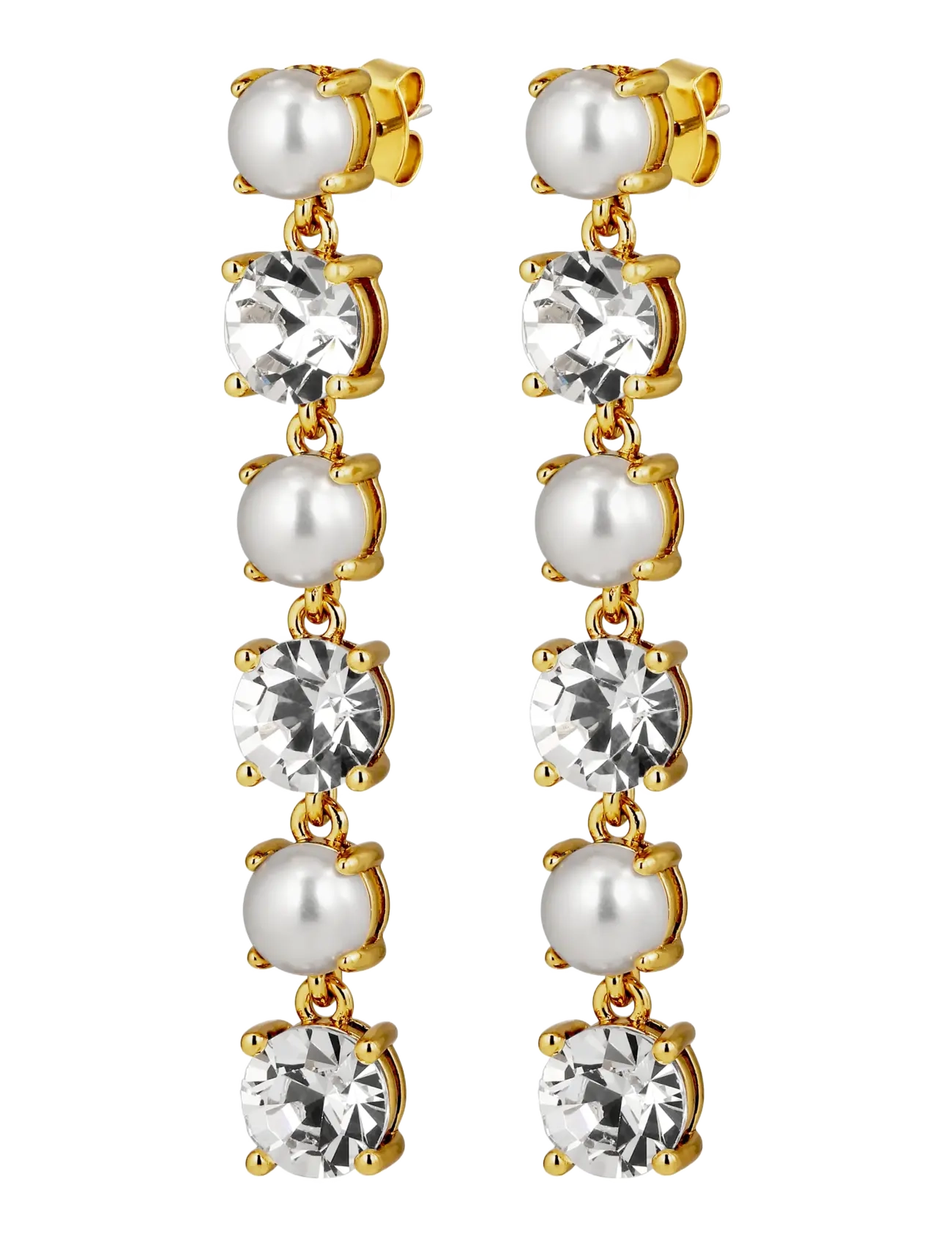 Dyrberg/Kern ECHO SG CRYSTAL_WHITE PEARL - Øreringe - WHITE / white
