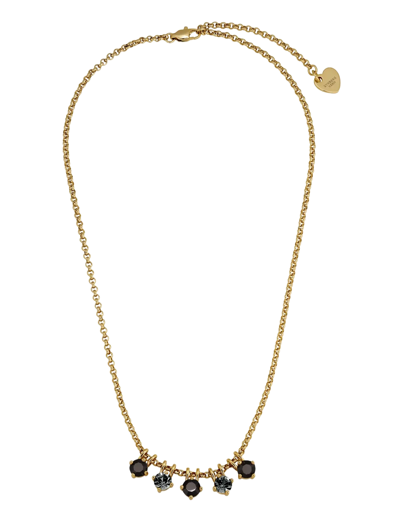 Dyrberg/Kern - PHILA SG BLACK MIX - chain necklaces - black - 2