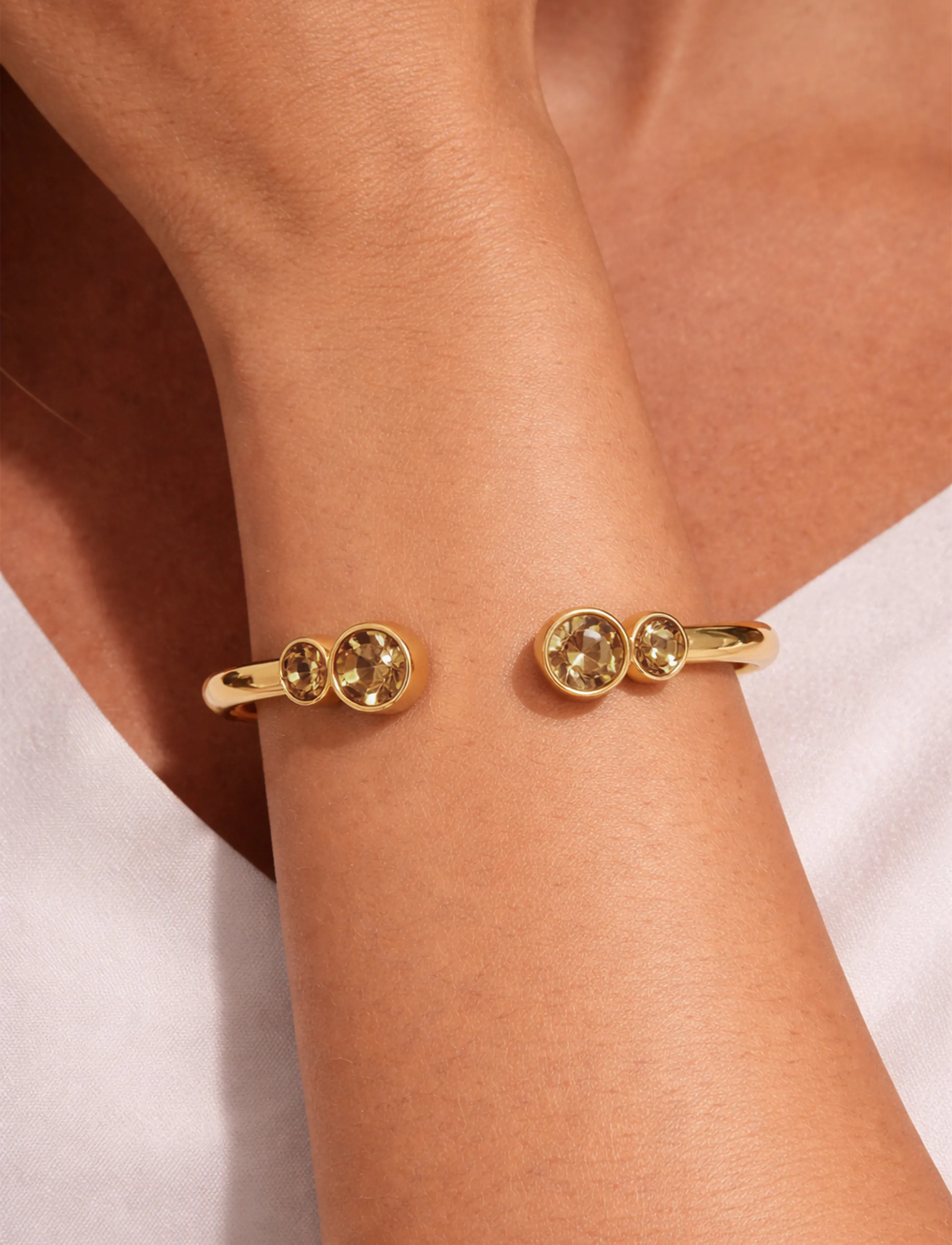Dyrberg/Kern Mate Sg Golden, Damen, Manschetten Armband, Gold, Gr.ONE SIZE