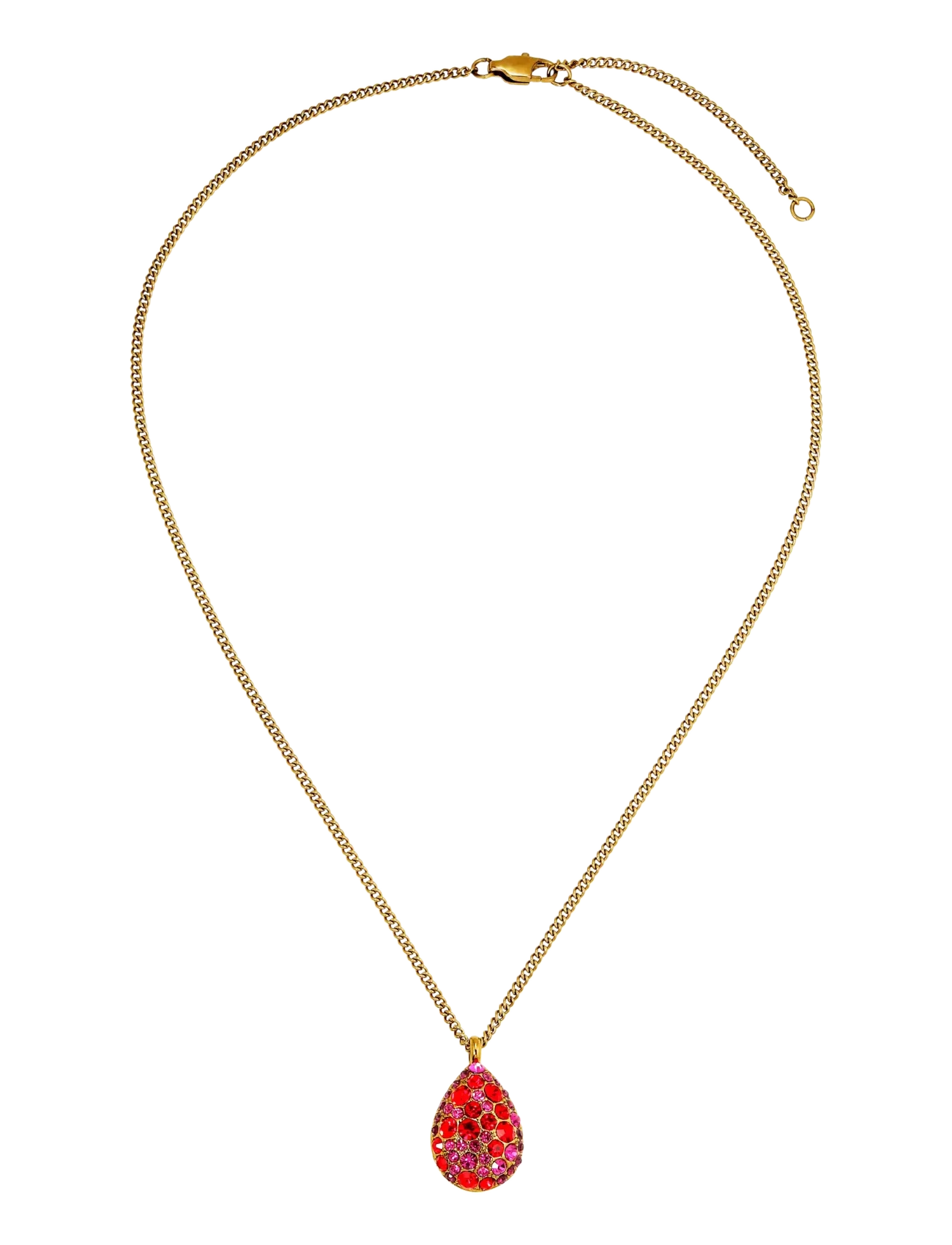 Dyrberg/Kern - BAILEY SG RED MIX - chain necklaces - red - 2