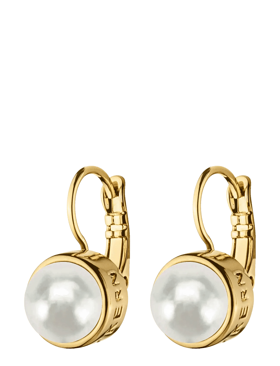 Dyrberg/Kern - LOUISE SG WHITE PEARL - perleøreringe - white - 1