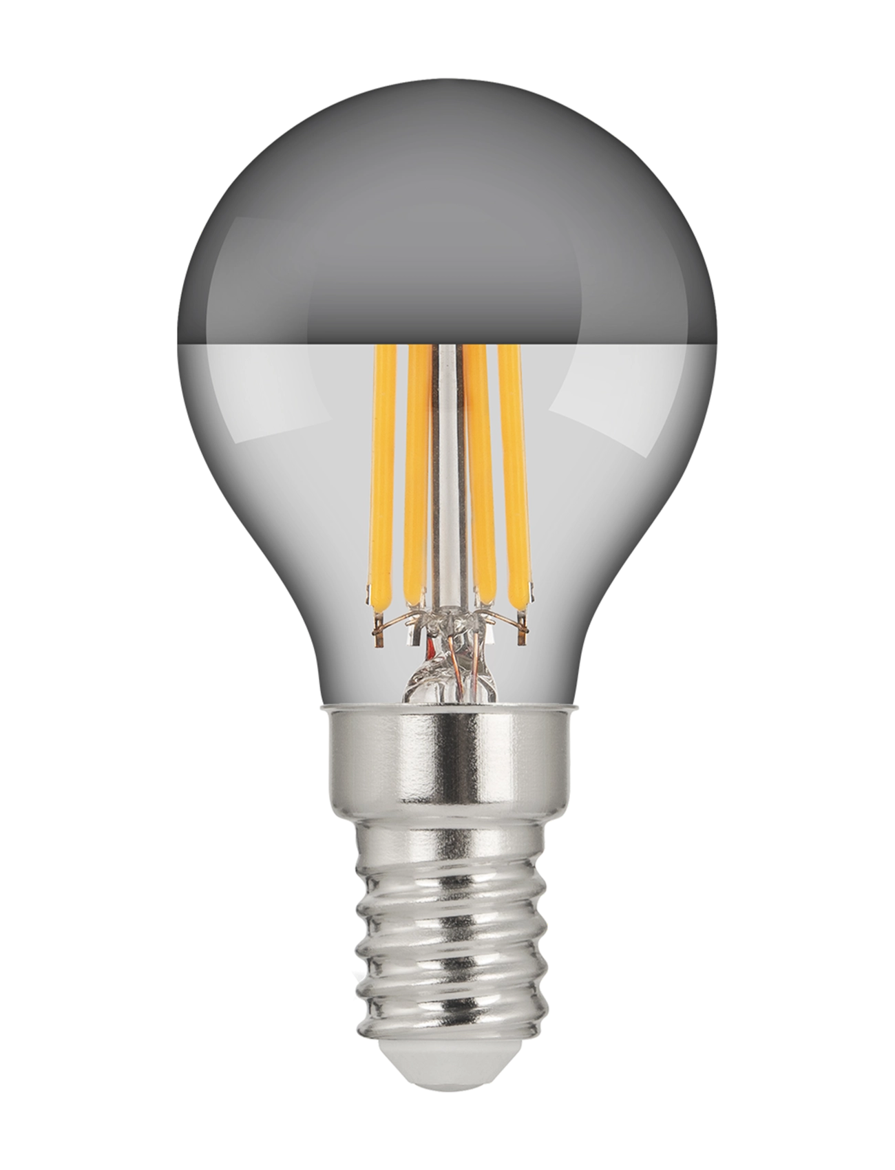 e3light e3 LED Proxima P45 E14 927 470lm CRI95 topmirror ch Dim - Lighting bulbs - SILVER / silver