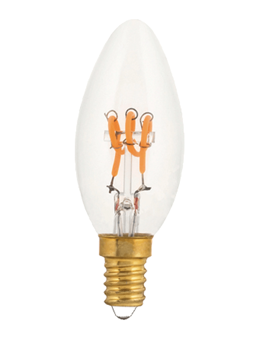 e3light - e3 LED Vintage B35 E14 922 Spiral Clear Dimmable - clear - 0