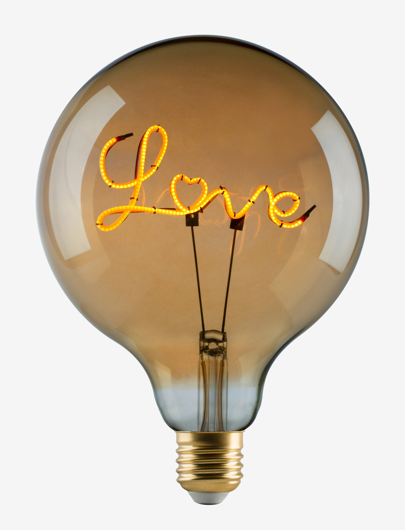 e3light - e3 LED Vintage 920 "Love" base down Golden Dimmable - dimmbar - golden - 0