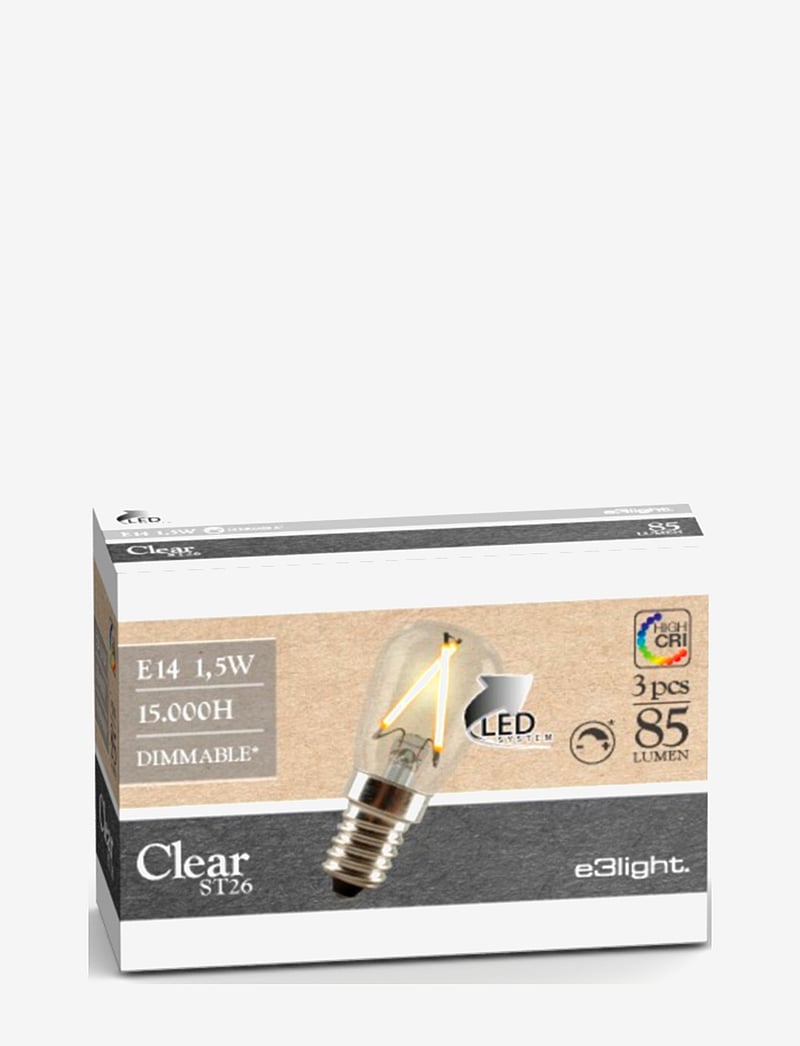 e3light - e3 LED Proxima E14 925 85lm S2D Dimmable 3-PAK - gifts below 7500kr - clear - 1
