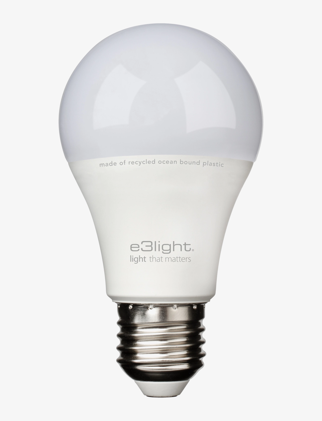 e3light Led A60 E27 827 806Lm Ocean Bound Plastic, Lighting Bulbs, Nude, Str: ONE SIZE