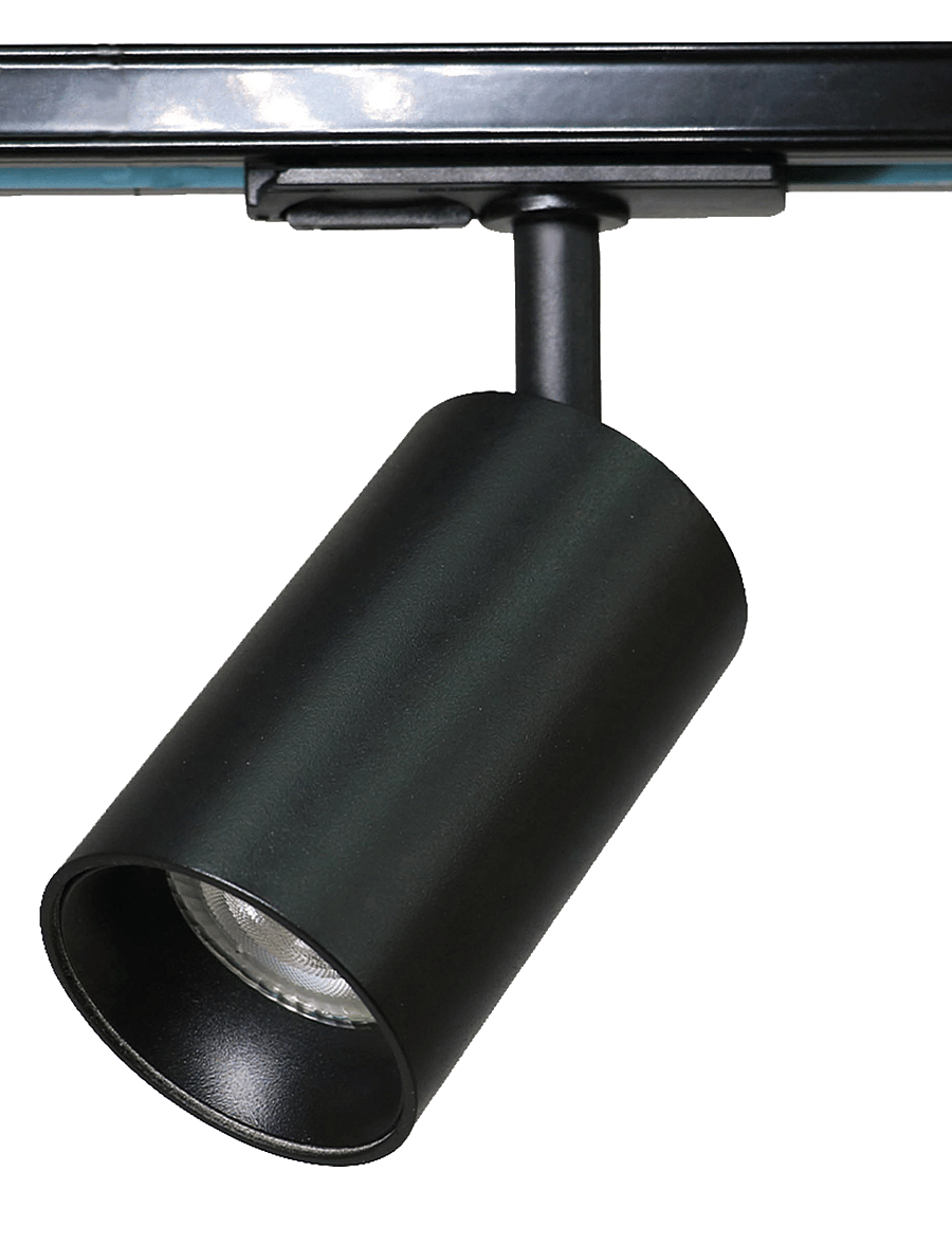 e3light - E3LIGHT PICCOLA RITRATTA 1 PHASE TRACKSPOT BLACK GU10 - kohtvalgustid - black - 0