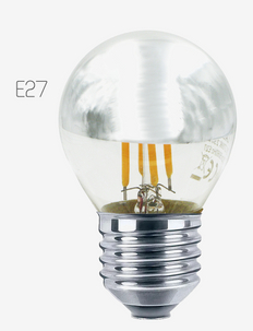 LAES LED Filament G45 E27 827 250lm Chrome topmirror, e3light