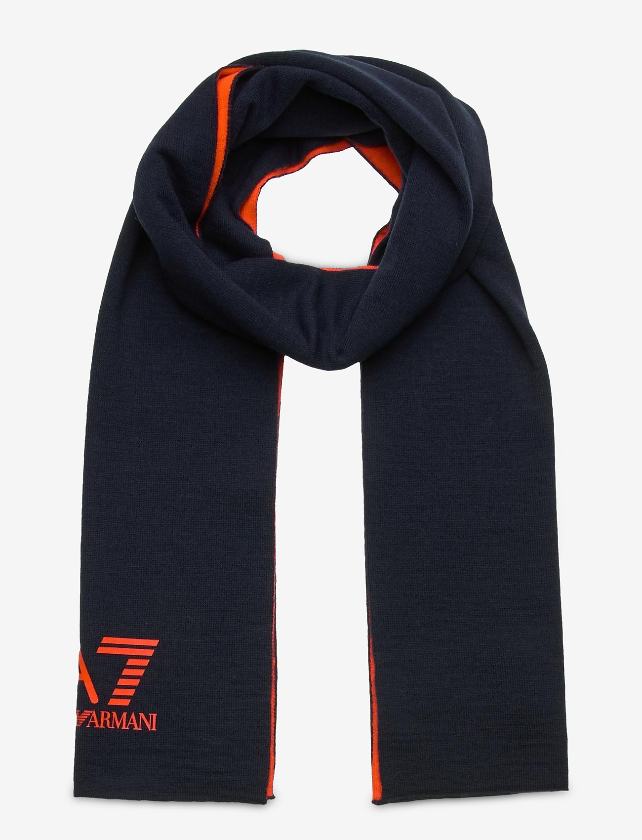SCARF - BLU NAVY/RED FLUO