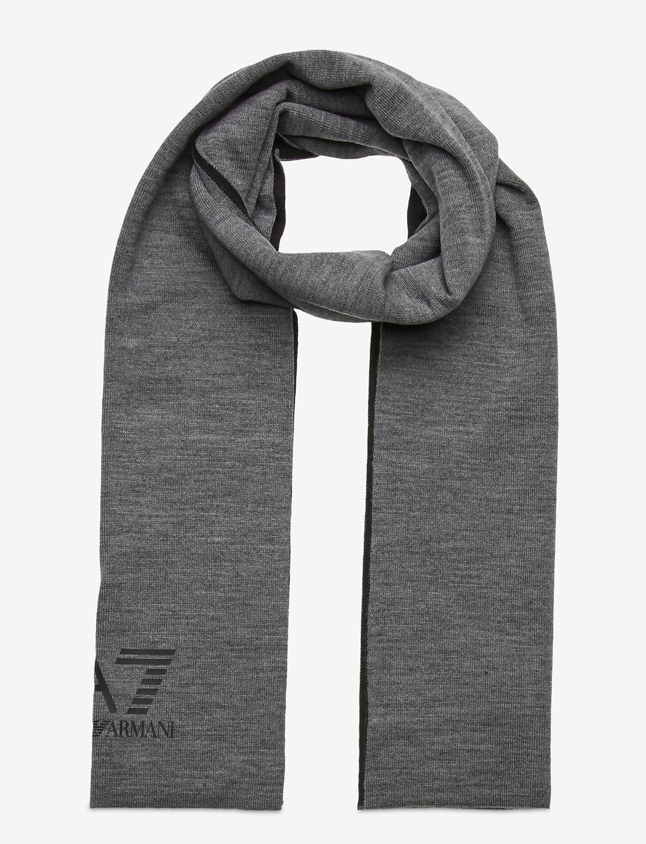 EA7 - SCARF - d.grey mel/black - 0