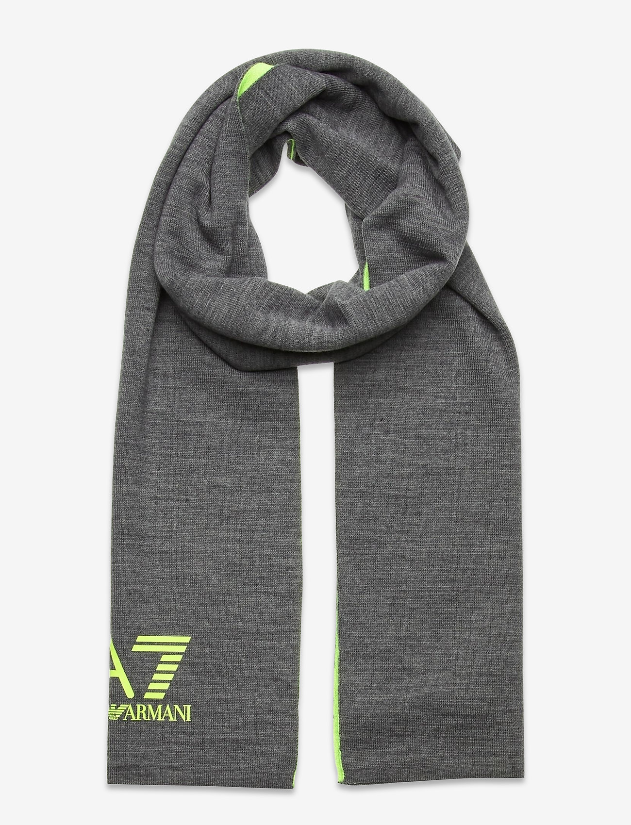 SCARF - D.GREY MEL/YELLOW