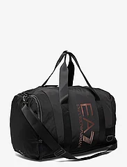 EA7 - UNISEX GYM BAG - sacs de sport - 26321-black/rose gold logo - 2