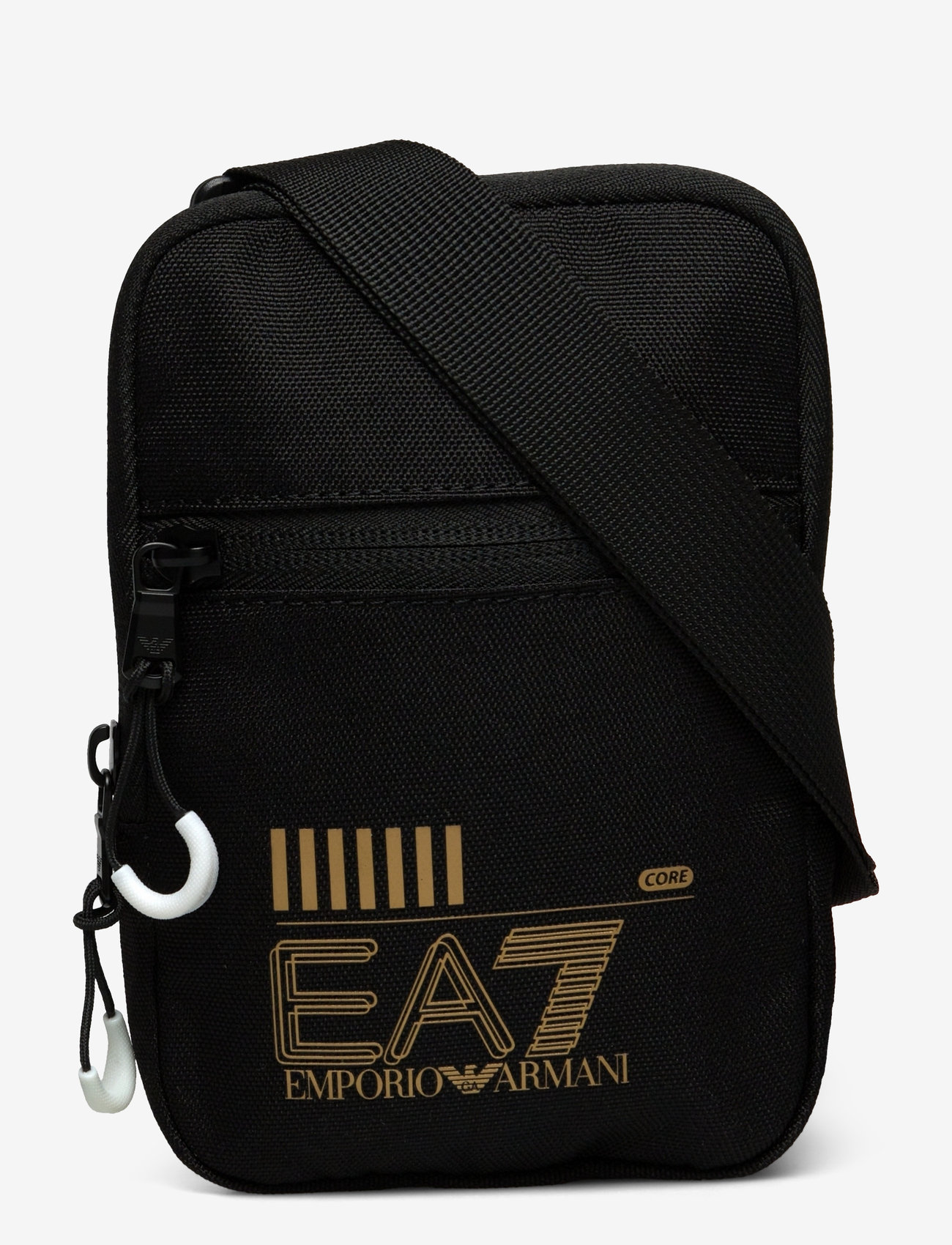 EA7 - SHOULDER BAG - skuldertasker - black/gold logo - 0